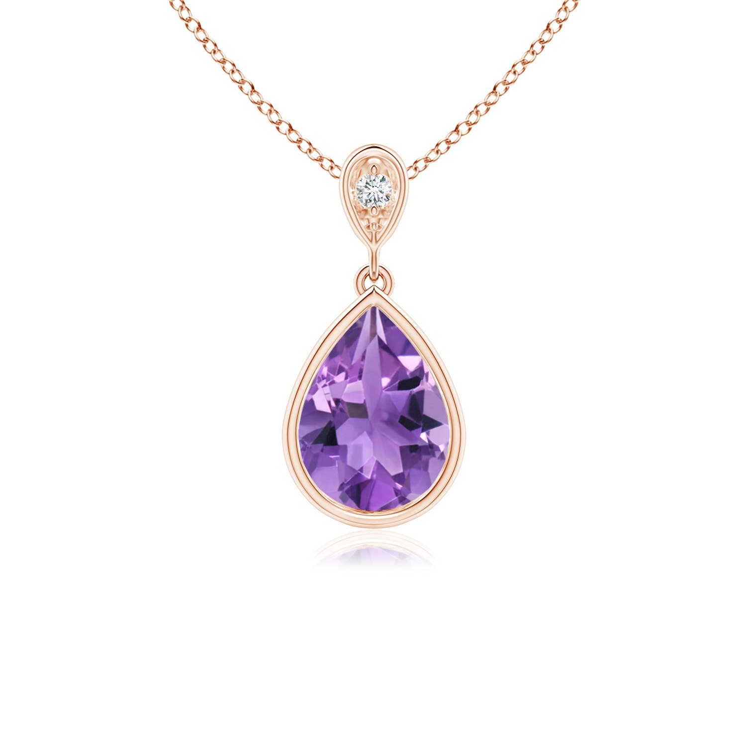 AA - Amethyst / 1.01 CT / 14 KT Rose Gold