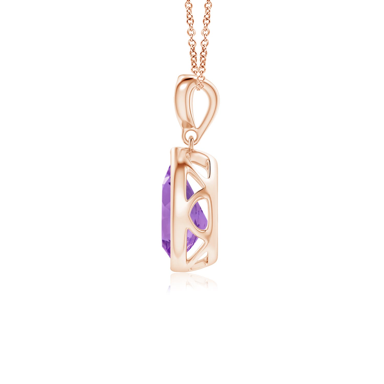 AA - Amethyst / 1.01 CT / 14 KT Rose Gold