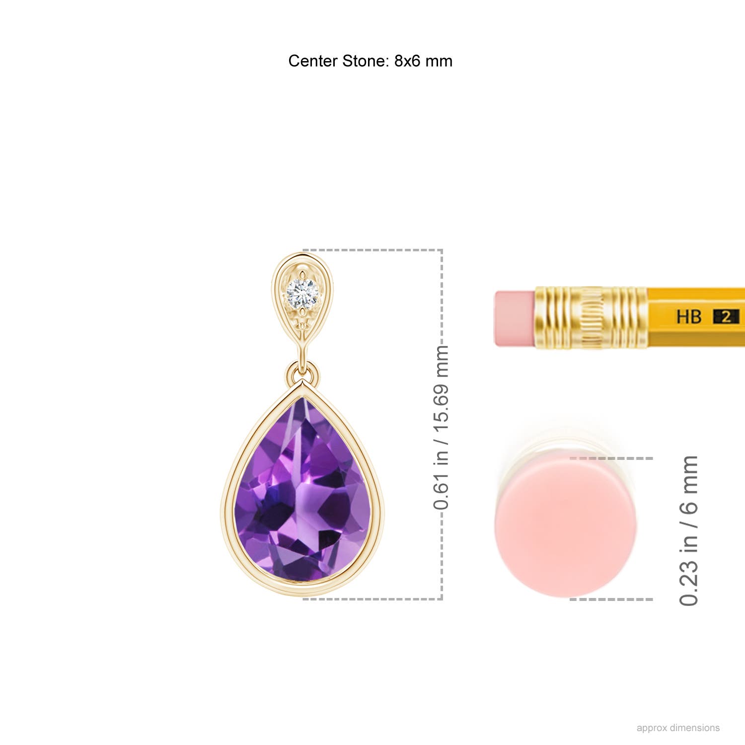 AAA - Amethyst / 1.01 CT / 14 KT Yellow Gold