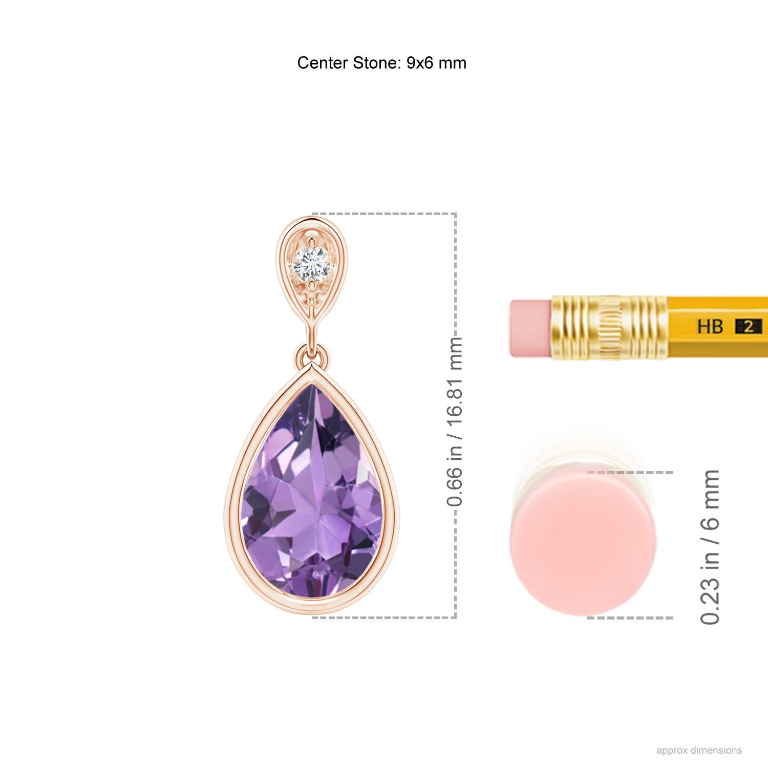 A - Amethyst / 1.06 CT / 14 KT Rose Gold