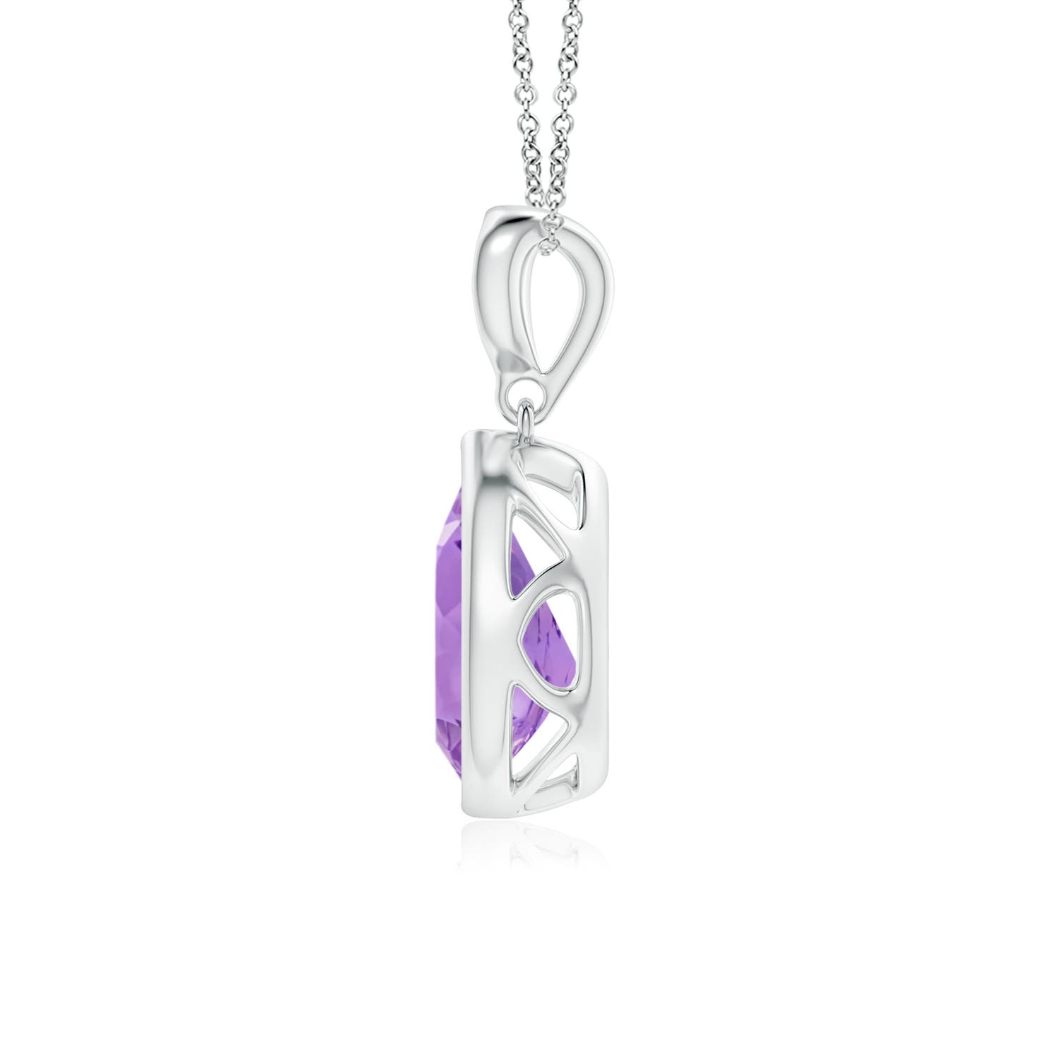 A - Amethyst / 1.06 CT / 14 KT White Gold