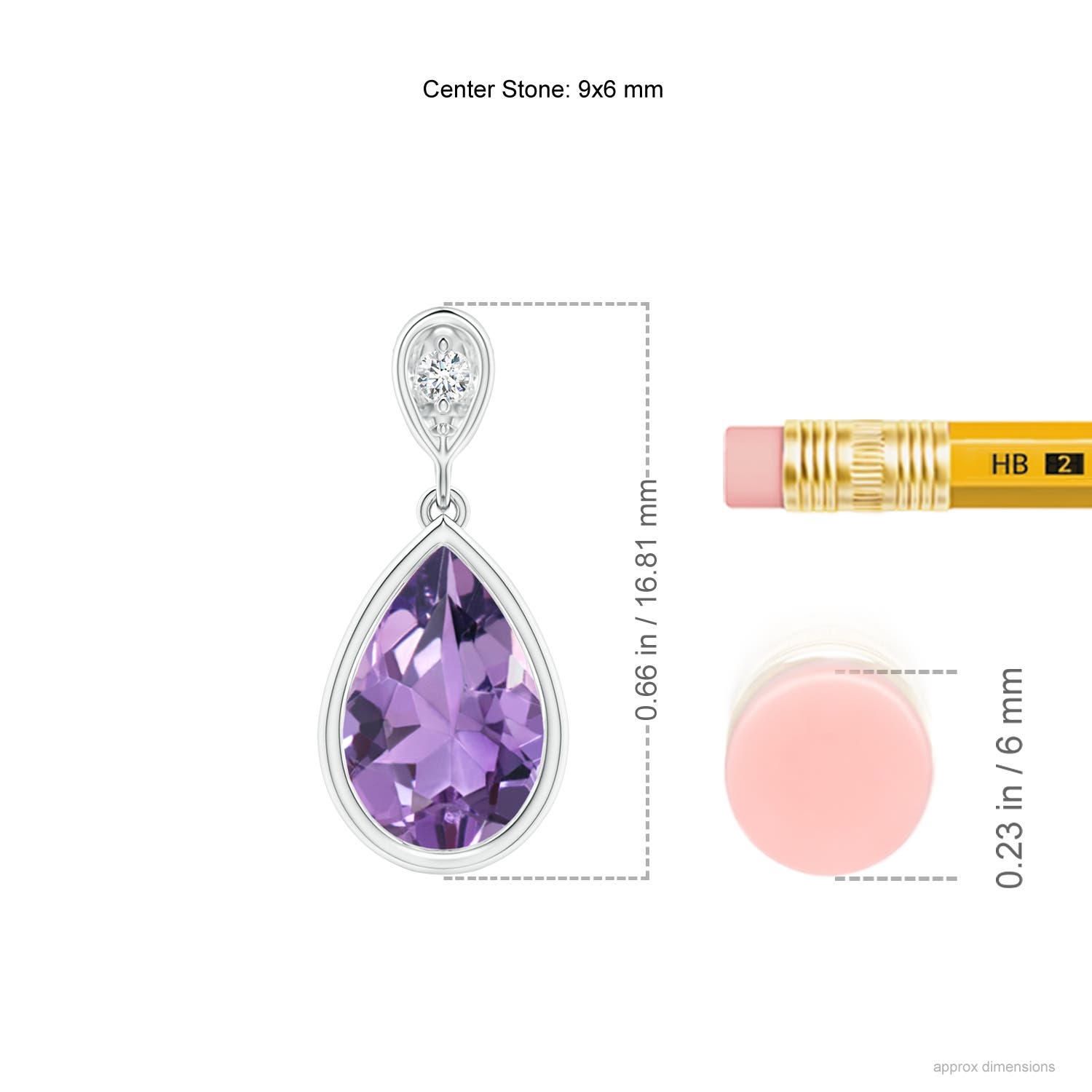 A - Amethyst / 1.06 CT / 14 KT White Gold