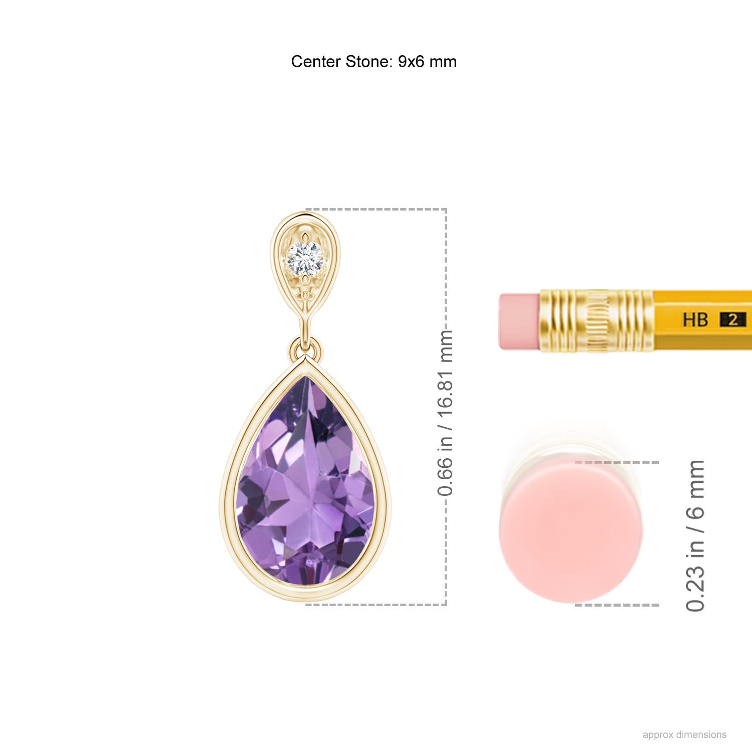 A - Amethyst / 1.06 CT / 14 KT Yellow Gold