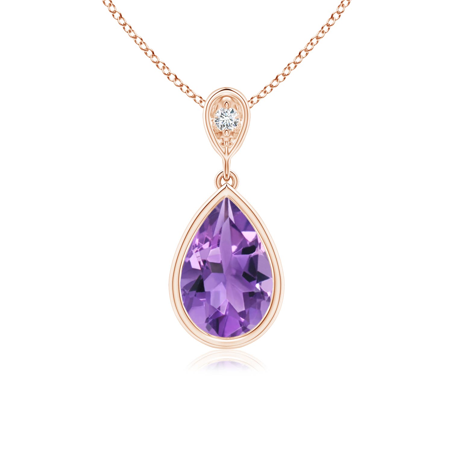 AA - Amethyst / 1.06 CT / 14 KT Rose Gold