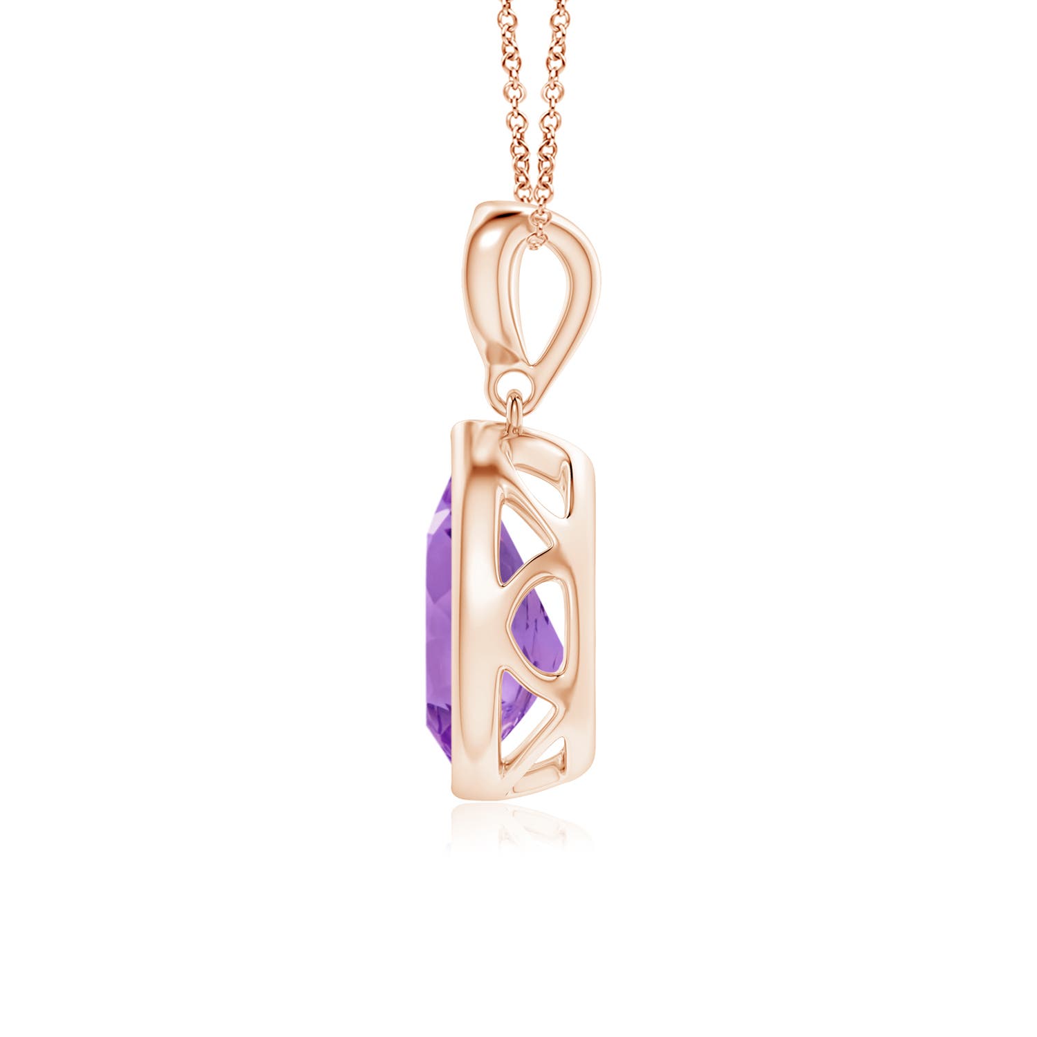 AA - Amethyst / 1.06 CT / 14 KT Rose Gold