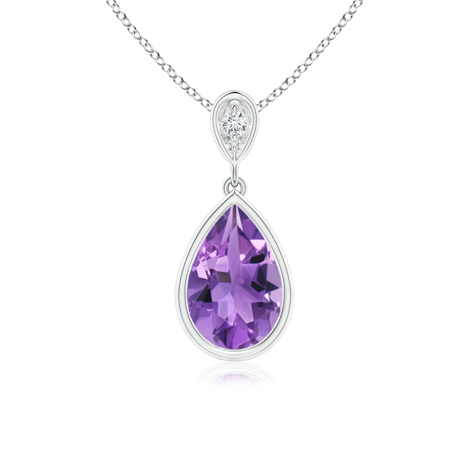 AA - Amethyst / 1.06 CT / 14 KT White Gold