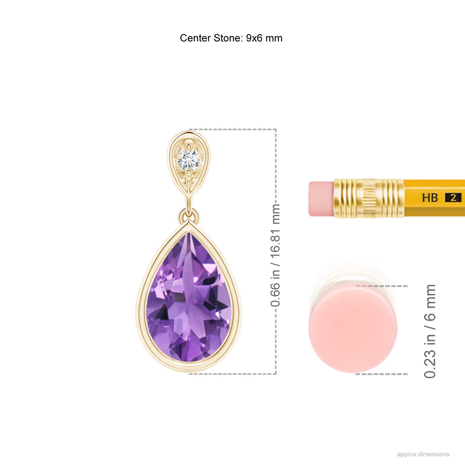 AA - Amethyst / 1.06 CT / 14 KT Yellow Gold