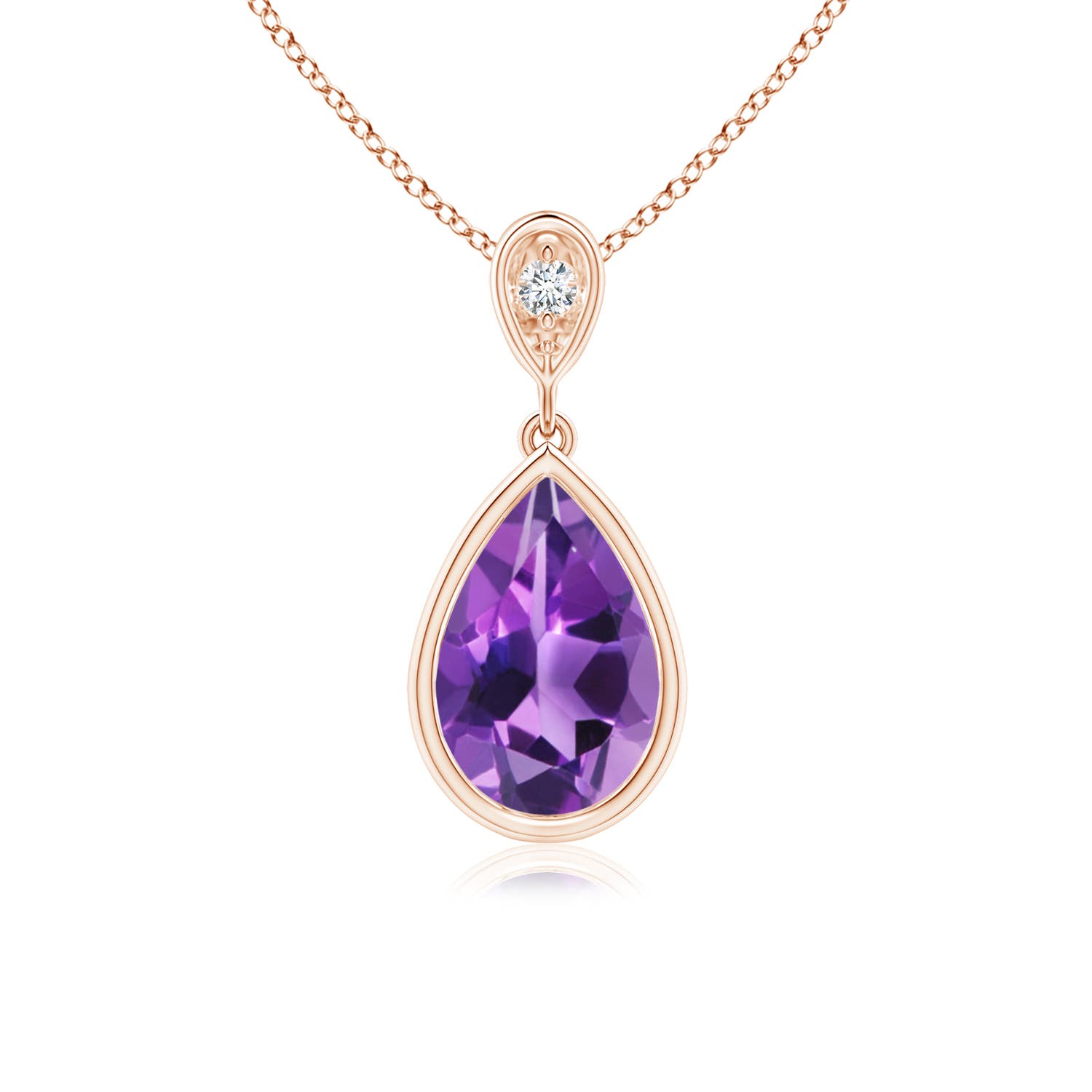 AAA - Amethyst / 1.06 CT / 14 KT Rose Gold