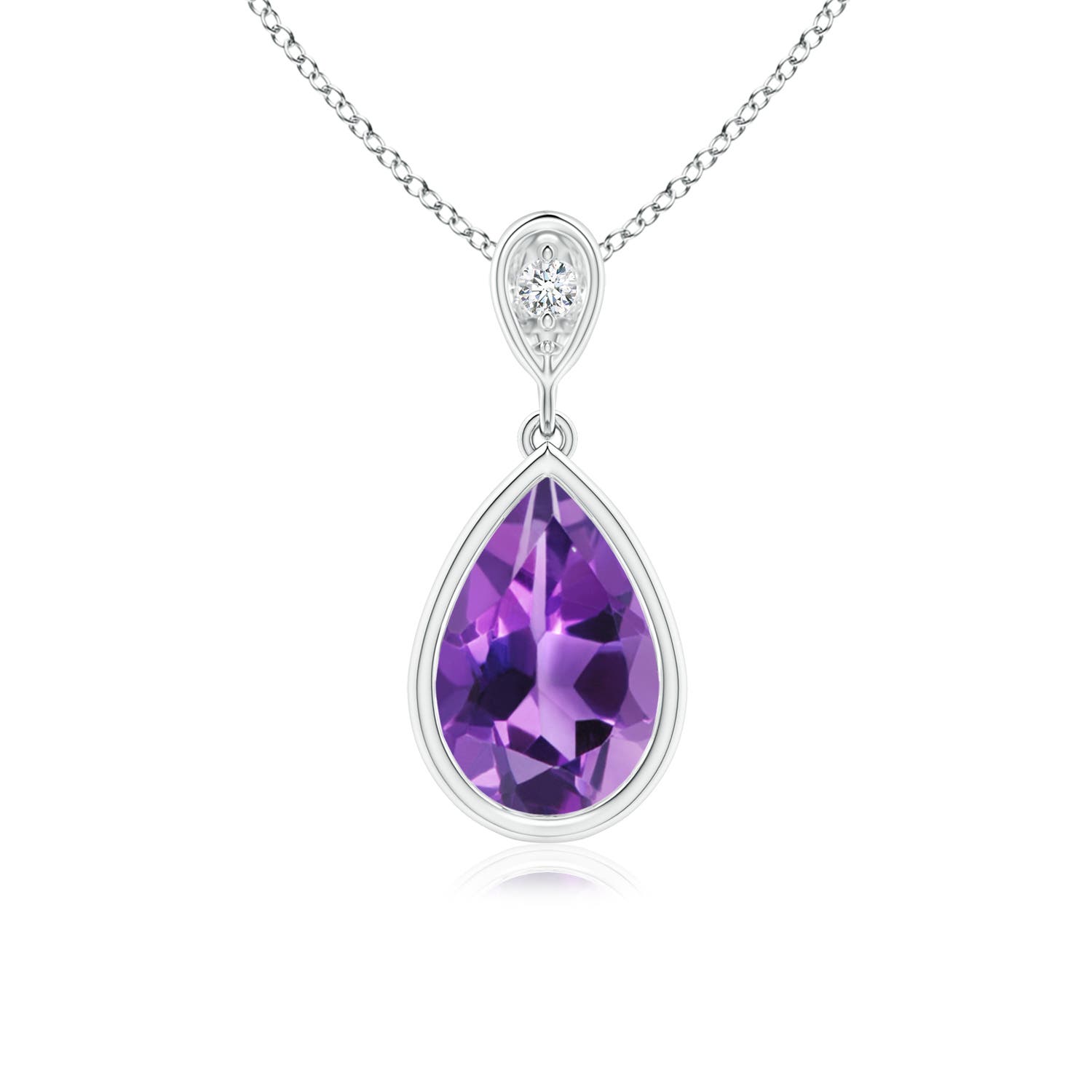 AAA - Amethyst / 1.06 CT / 14 KT White Gold