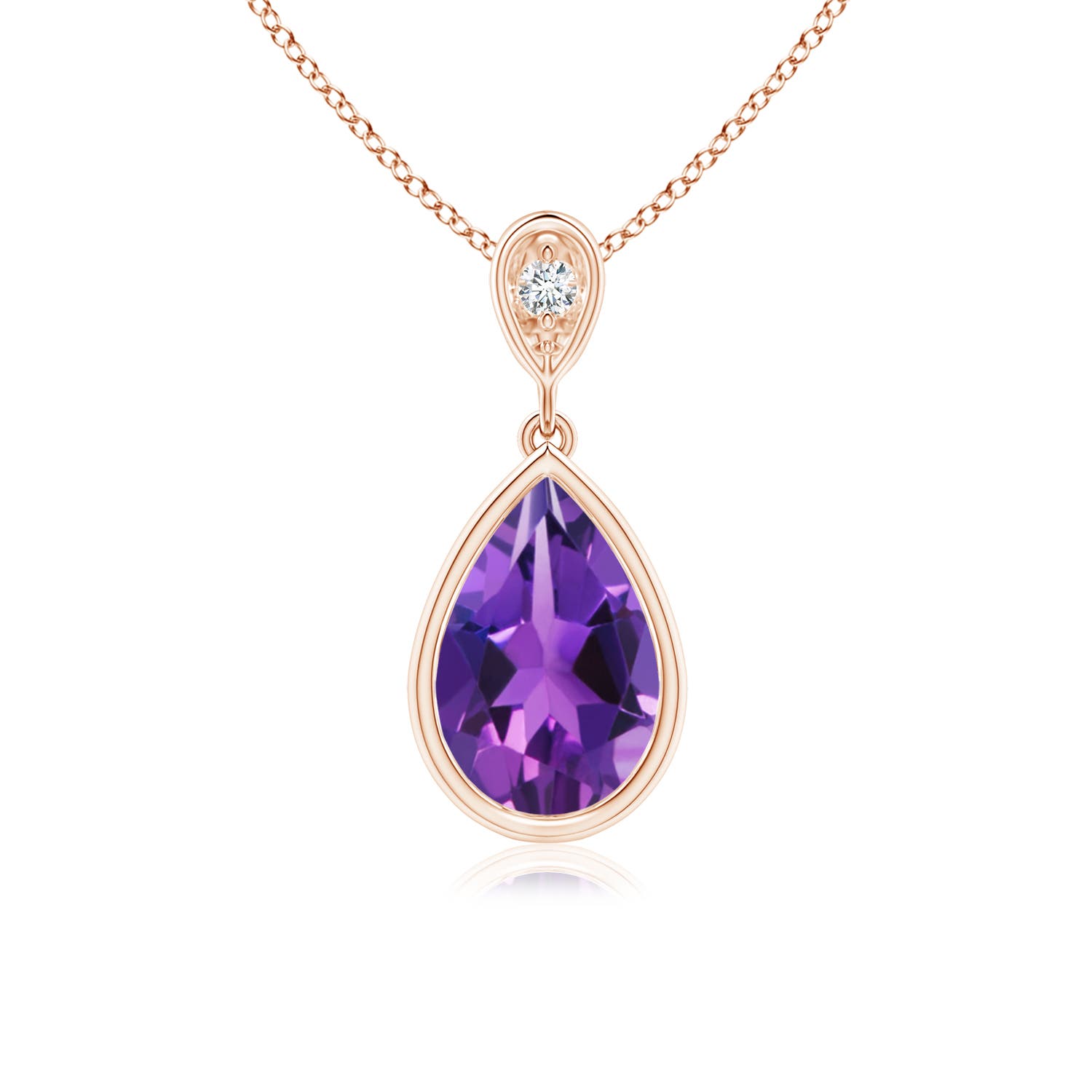 AAAA - Amethyst / 1.06 CT / 14 KT Rose Gold