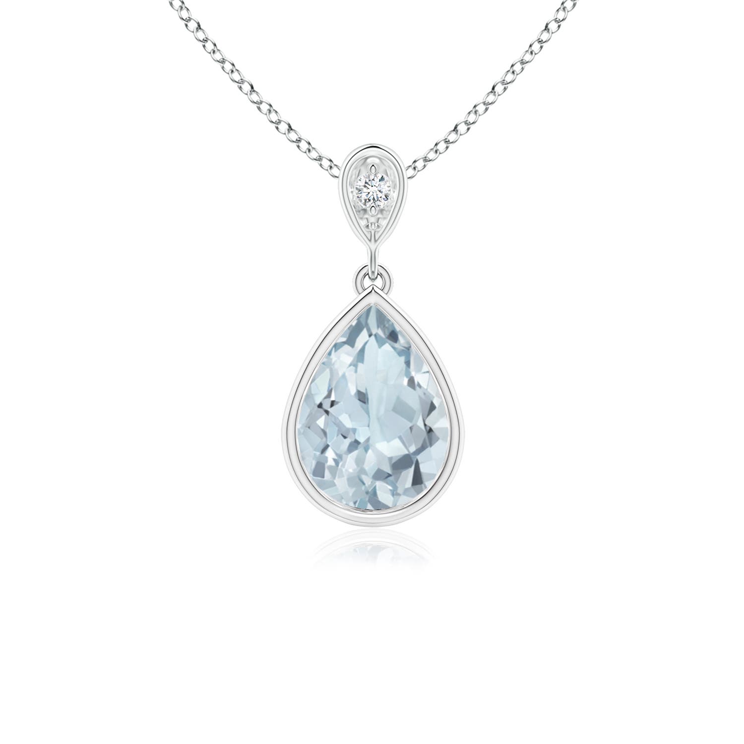 A - Aquamarine / 0.86 CT / 14 KT White Gold