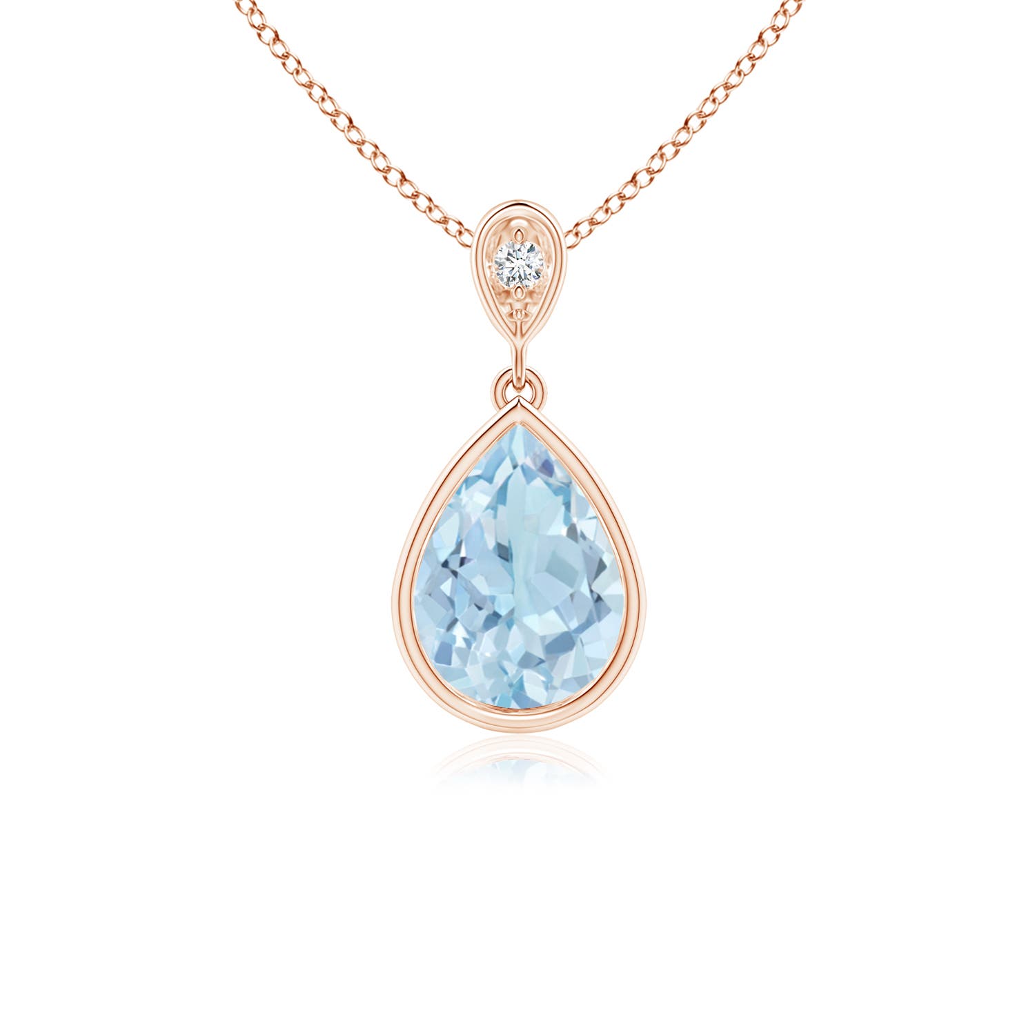 AA - Aquamarine / 0.86 CT / 14 KT Rose Gold