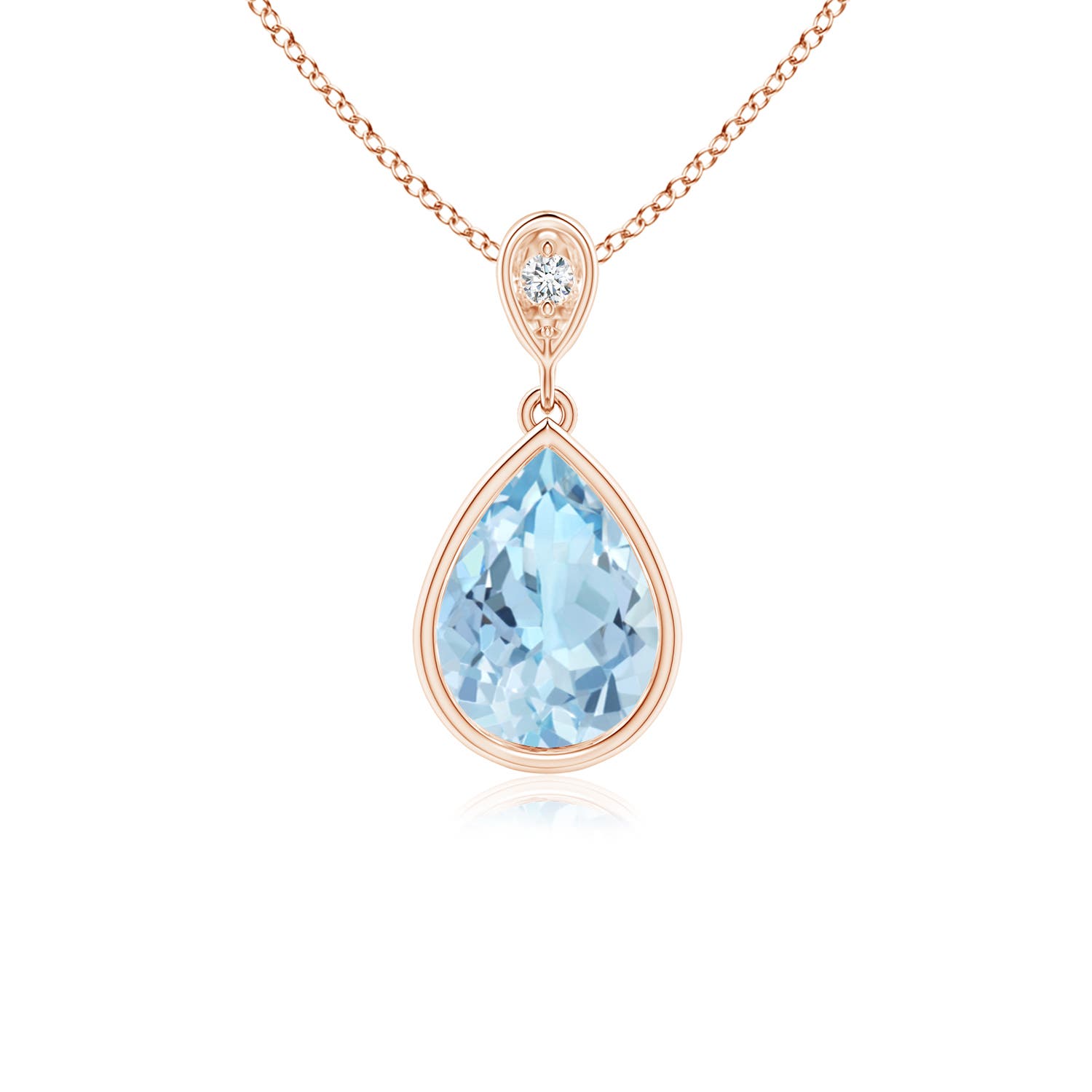 AAA - Aquamarine / 0.86 CT / 14 KT Rose Gold