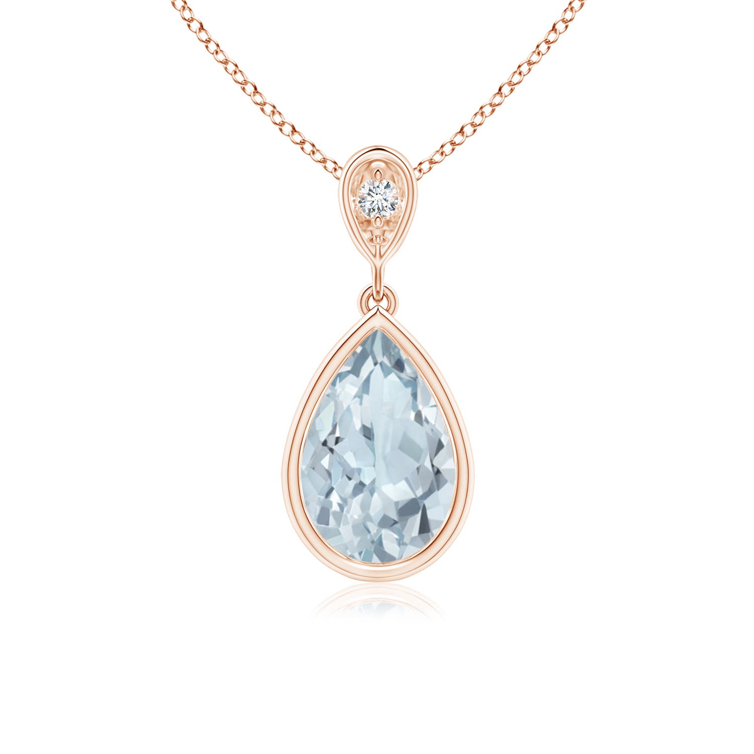 A - Aquamarine / 1.13 CT / 14 KT Rose Gold