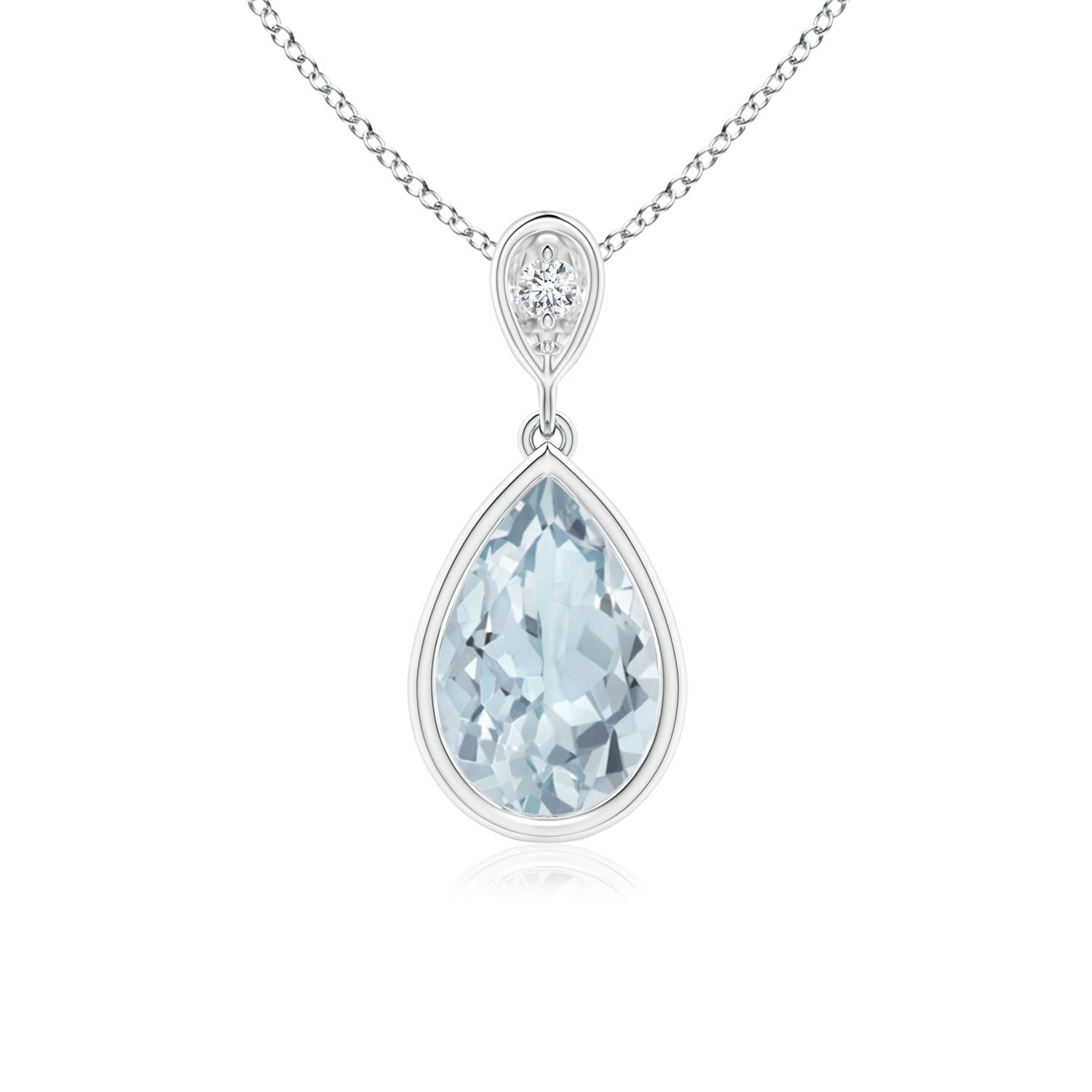 A - Aquamarine / 1.13 CT / 14 KT White Gold