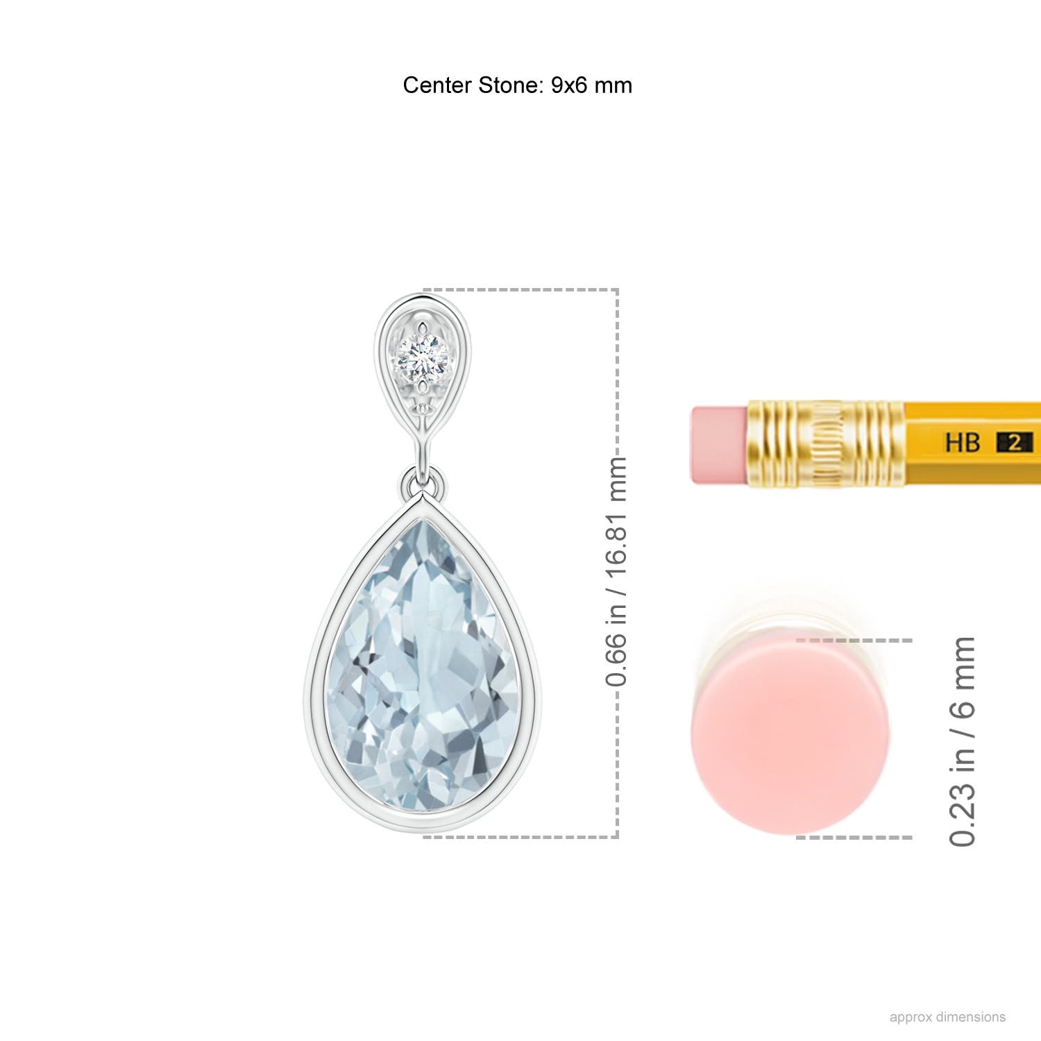 A - Aquamarine / 1.13 CT / 14 KT White Gold