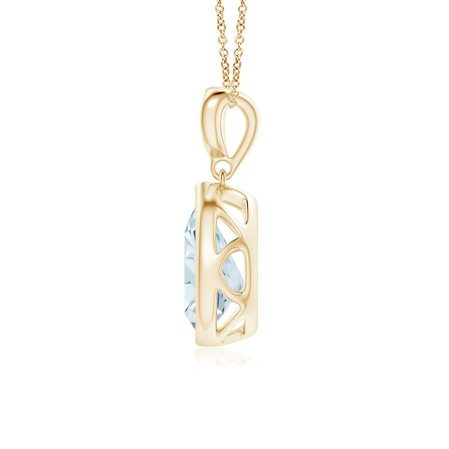 A - Aquamarine / 1.13 CT / 14 KT Yellow Gold