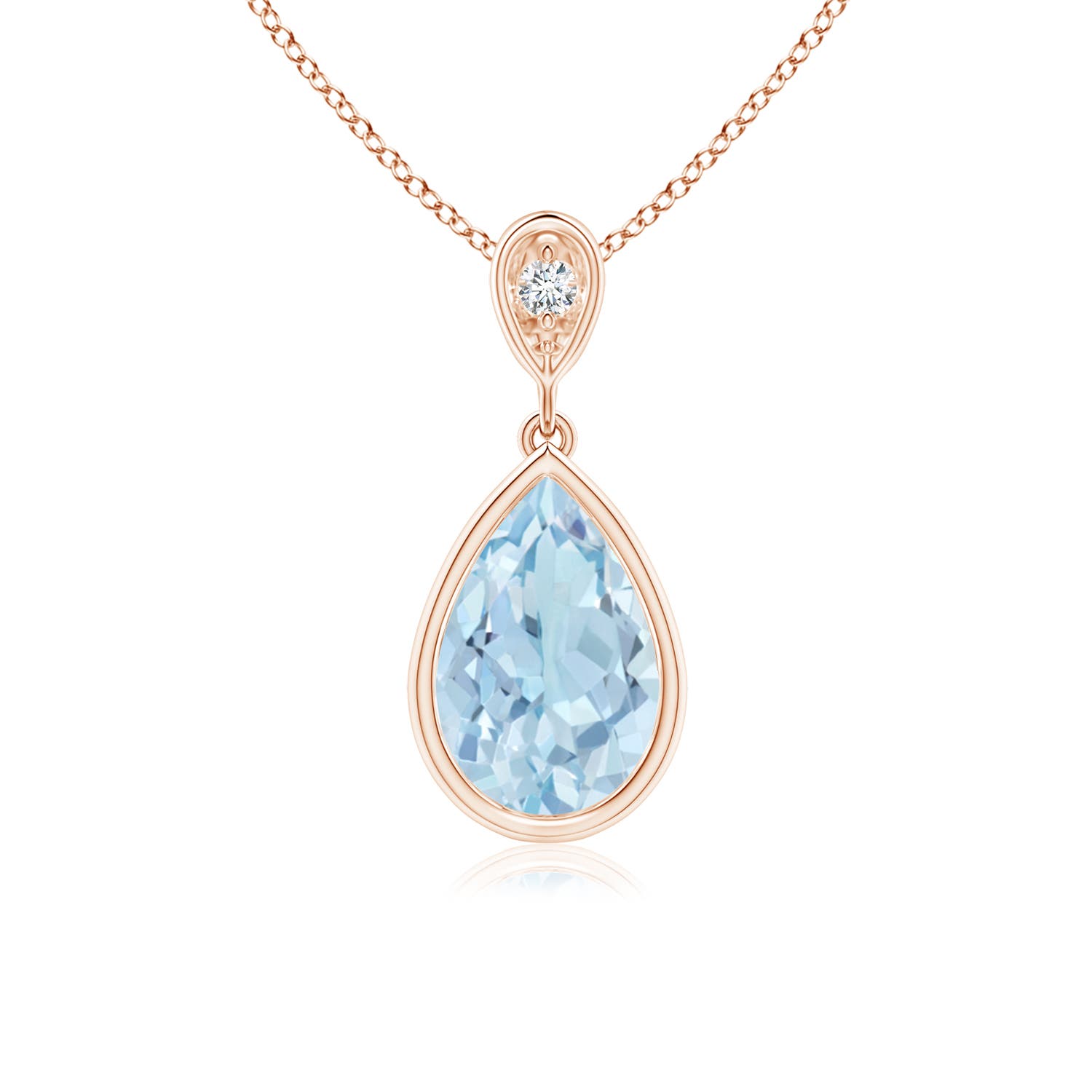 AA - Aquamarine / 1.13 CT / 14 KT Rose Gold