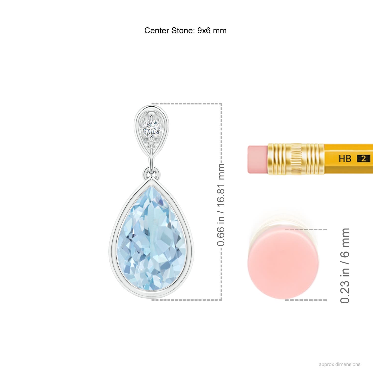 AA - Aquamarine / 1.13 CT / 14 KT White Gold