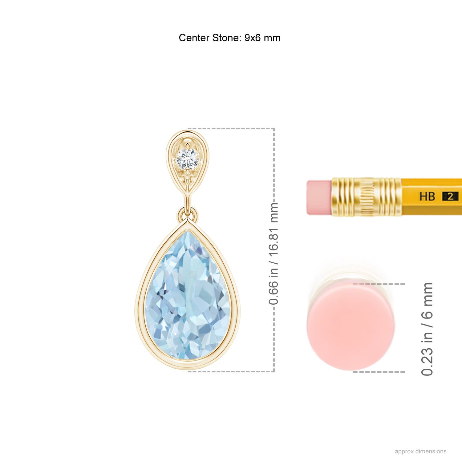 AA - Aquamarine / 1.13 CT / 14 KT Yellow Gold