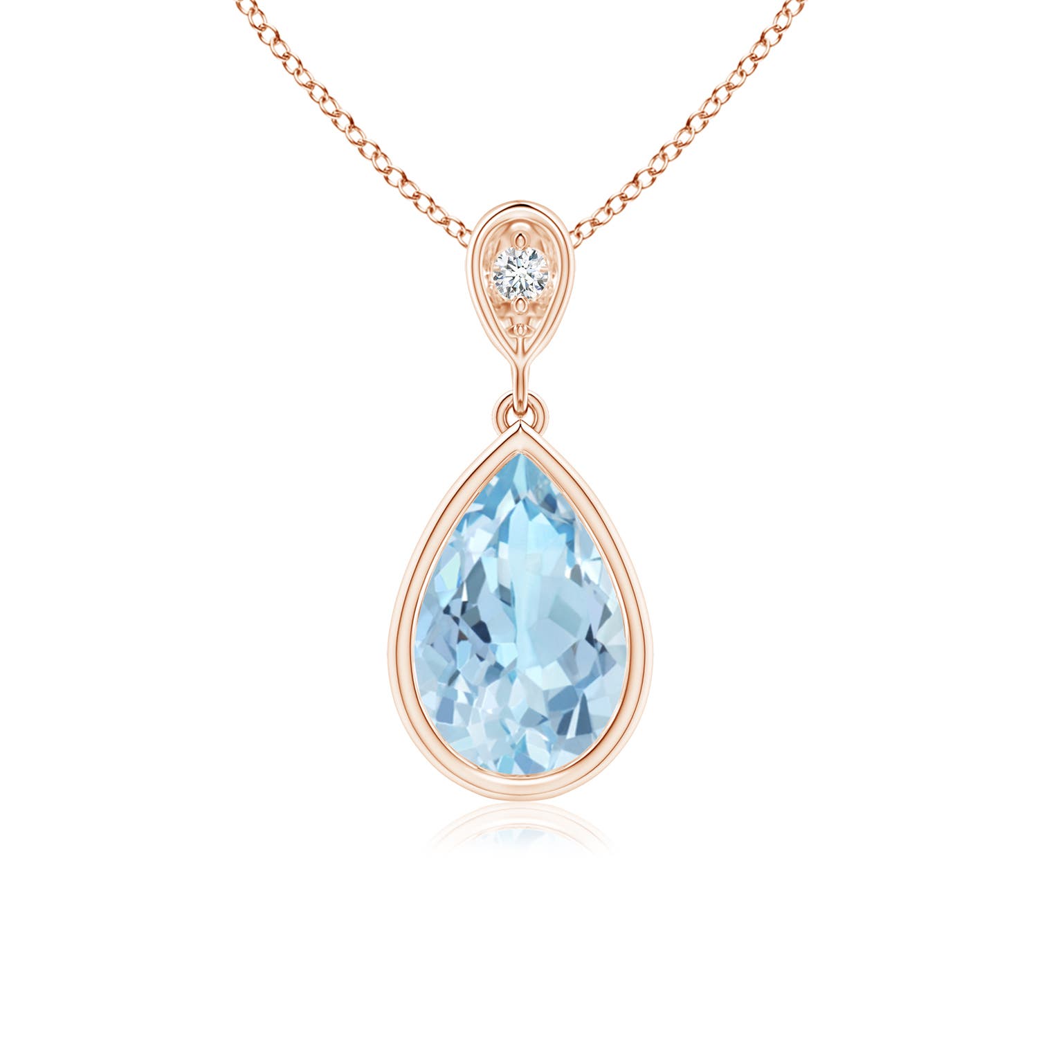 AAA - Aquamarine / 1.13 CT / 14 KT Rose Gold