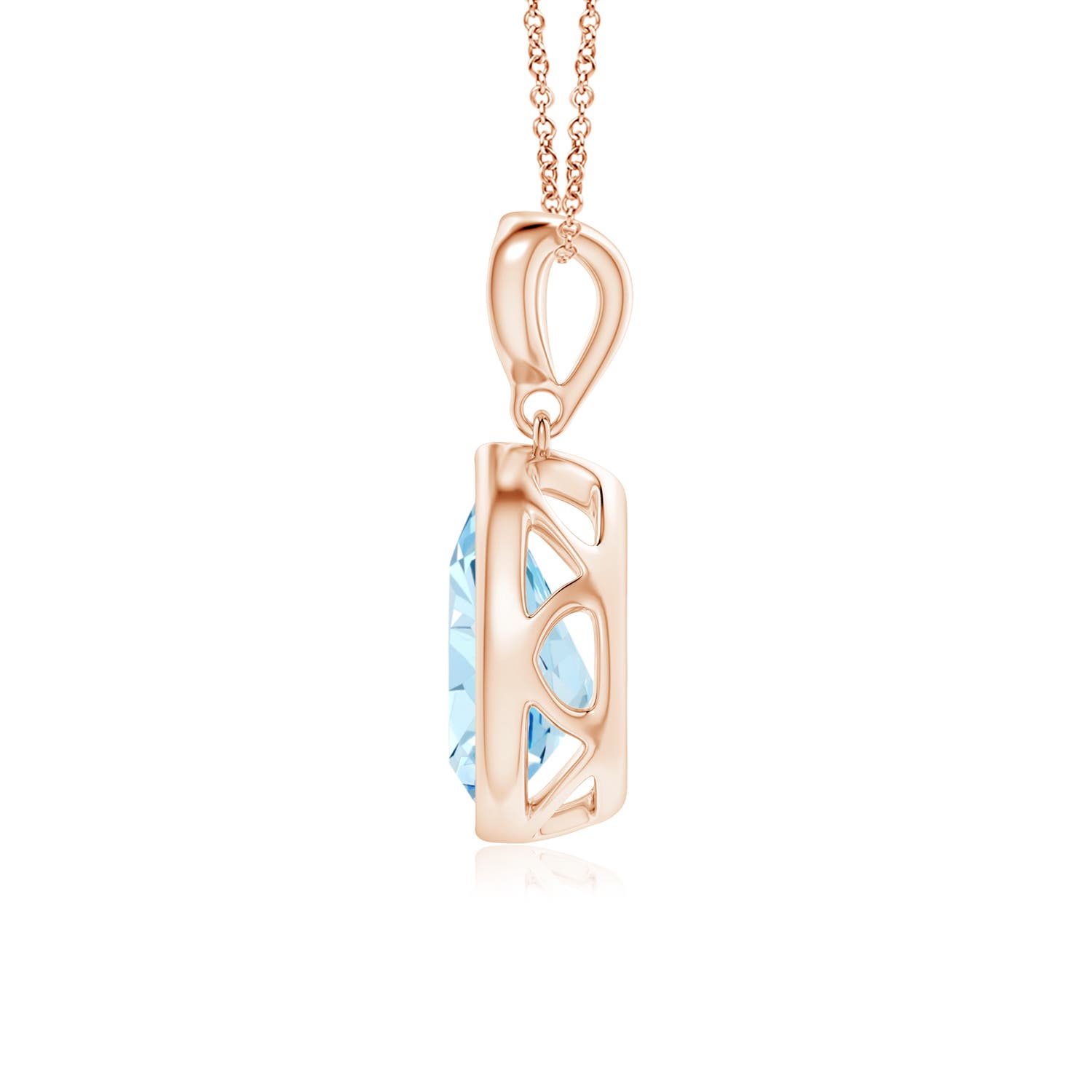 AAA - Aquamarine / 1.13 CT / 14 KT Rose Gold