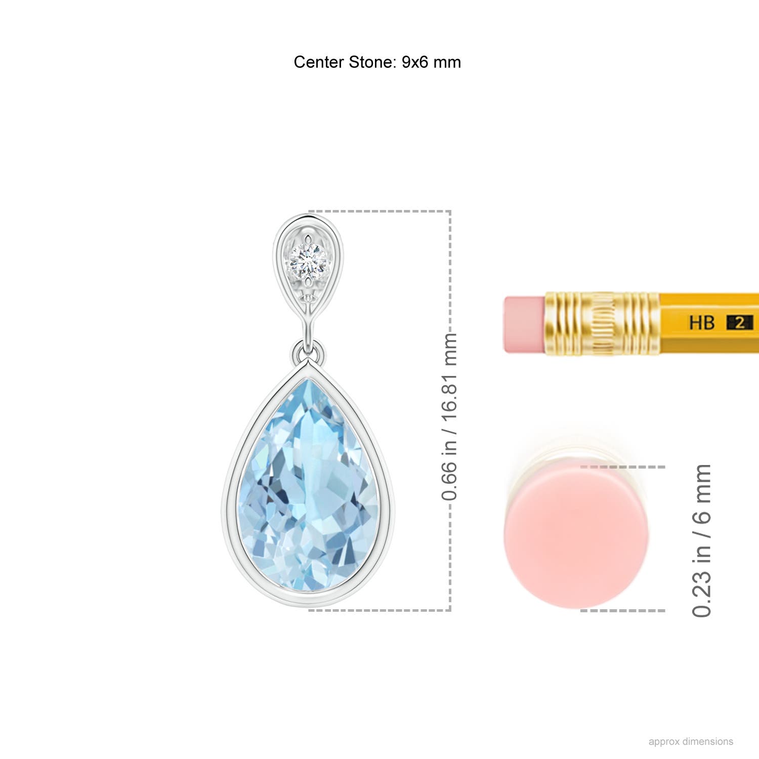 AAA - Aquamarine / 1.13 CT / 14 KT White Gold