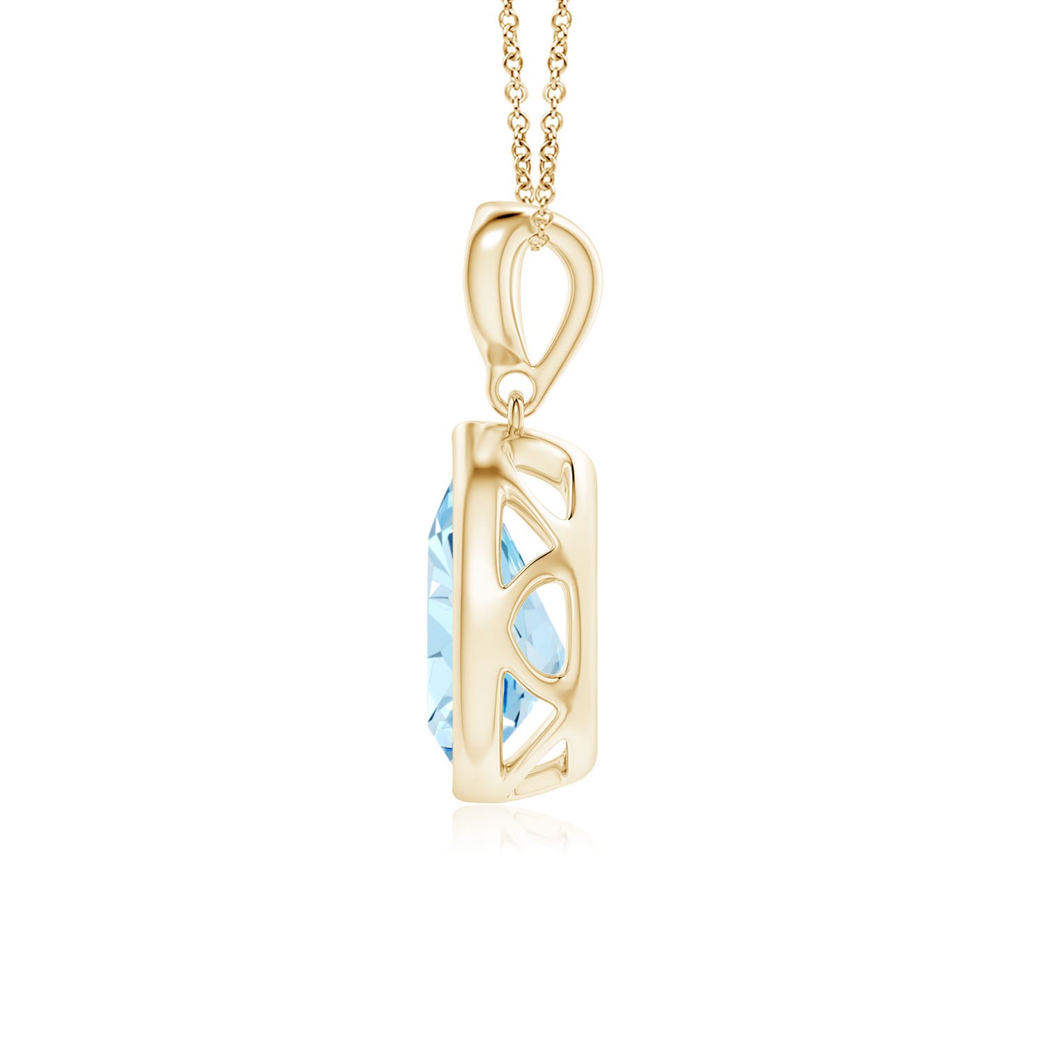 AAA - Aquamarine / 1.13 CT / 14 KT Yellow Gold