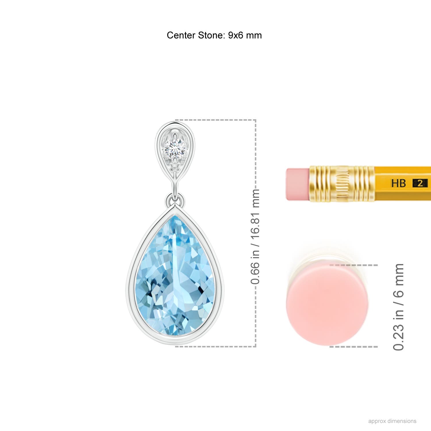 AAAA - Aquamarine / 1.13 CT / 14 KT White Gold