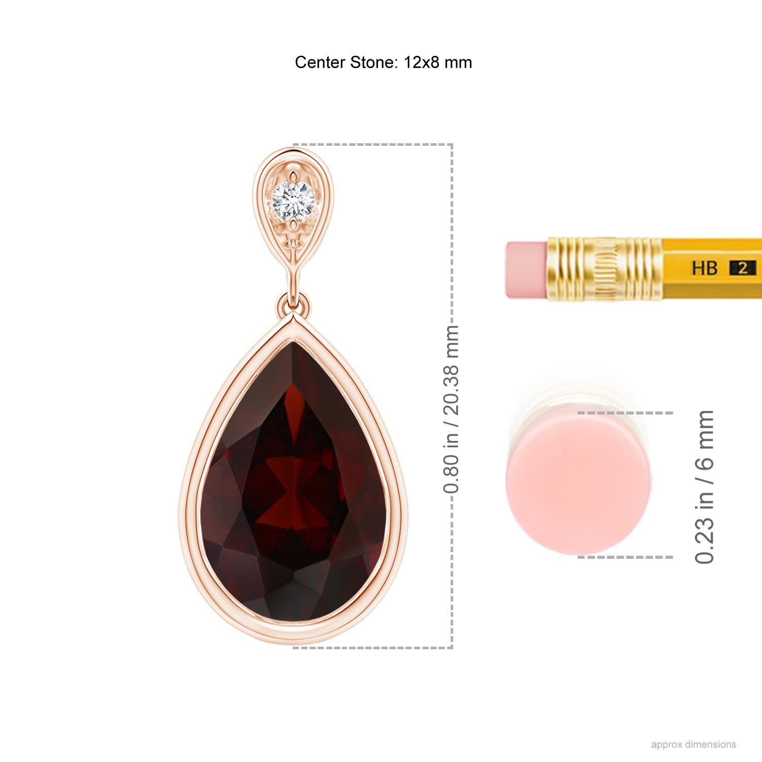 A - Garnet / 3.52 CT / 14 KT Rose Gold