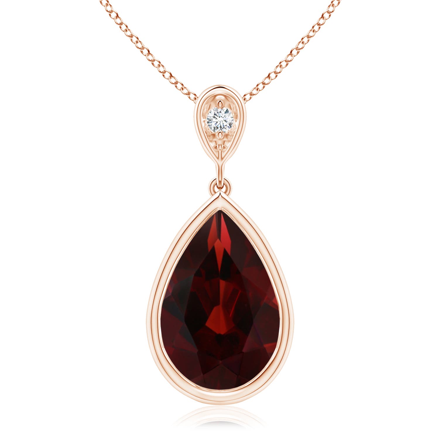 AA - Garnet / 3.52 CT / 14 KT Rose Gold