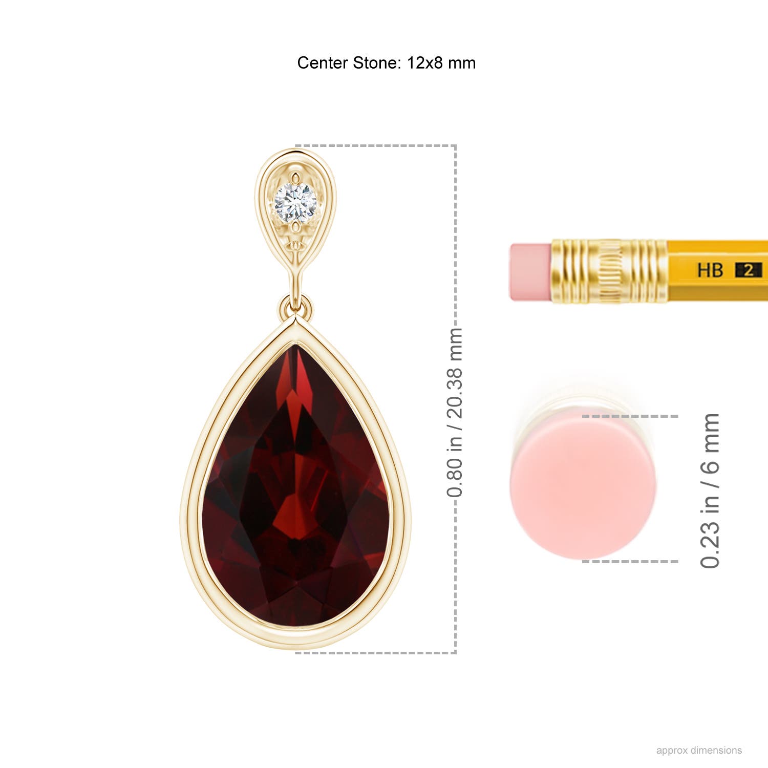 AA - Garnet / 3.52 CT / 14 KT Yellow Gold