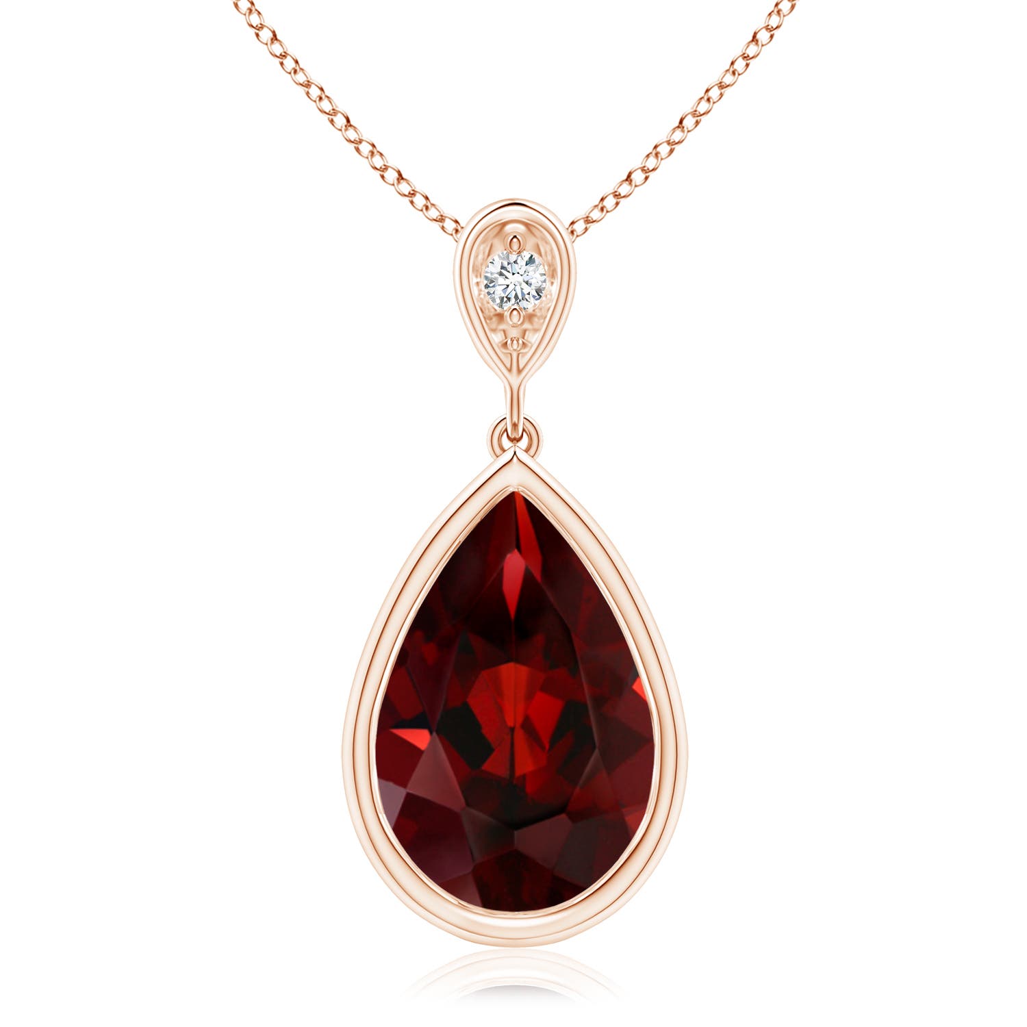 AAA - Garnet / 3.52 CT / 14 KT Rose Gold