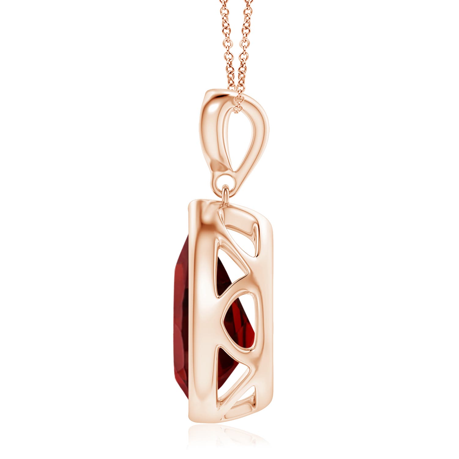 AAAA - Garnet / 3.52 CT / 14 KT Rose Gold