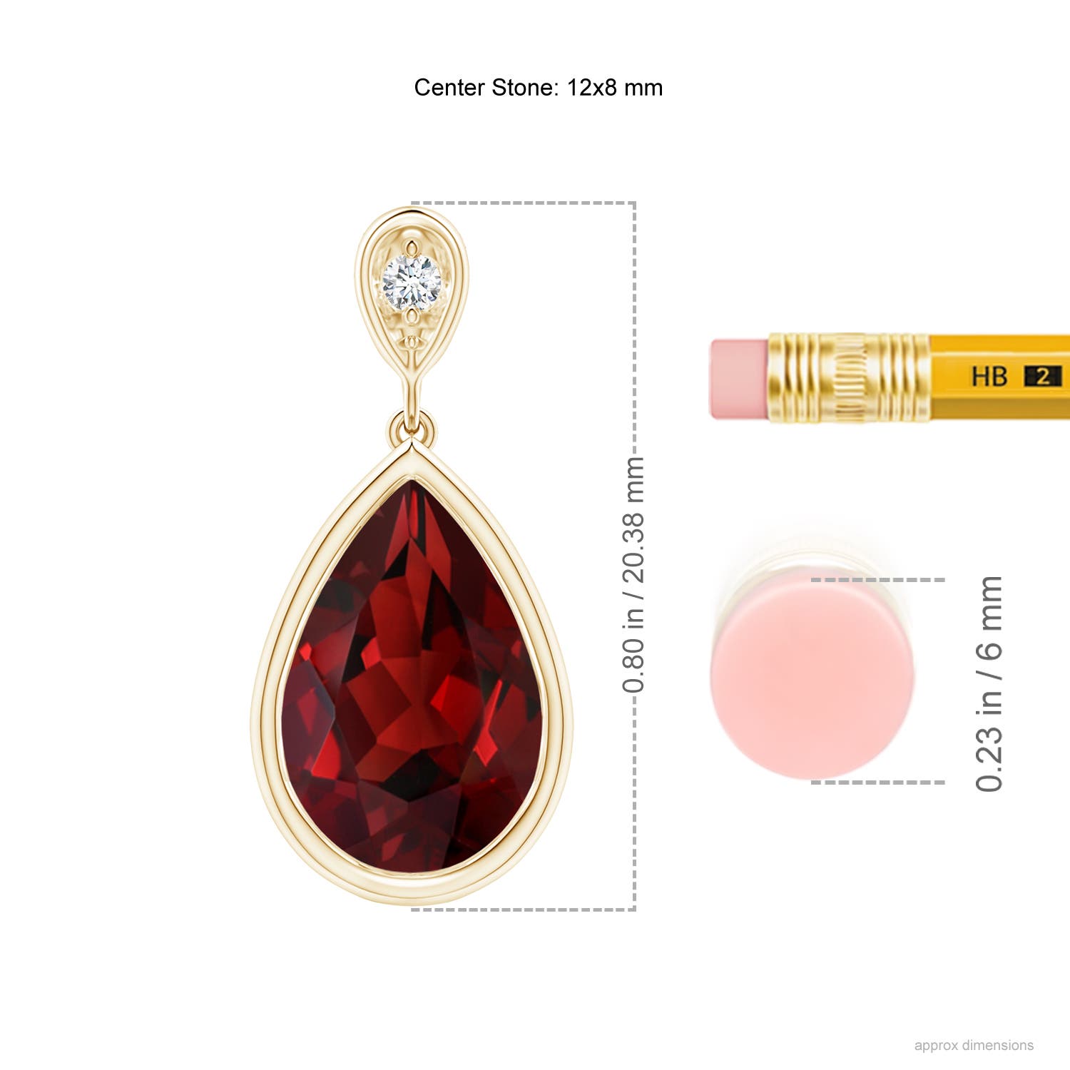 AAAA - Garnet / 3.52 CT / 14 KT Yellow Gold