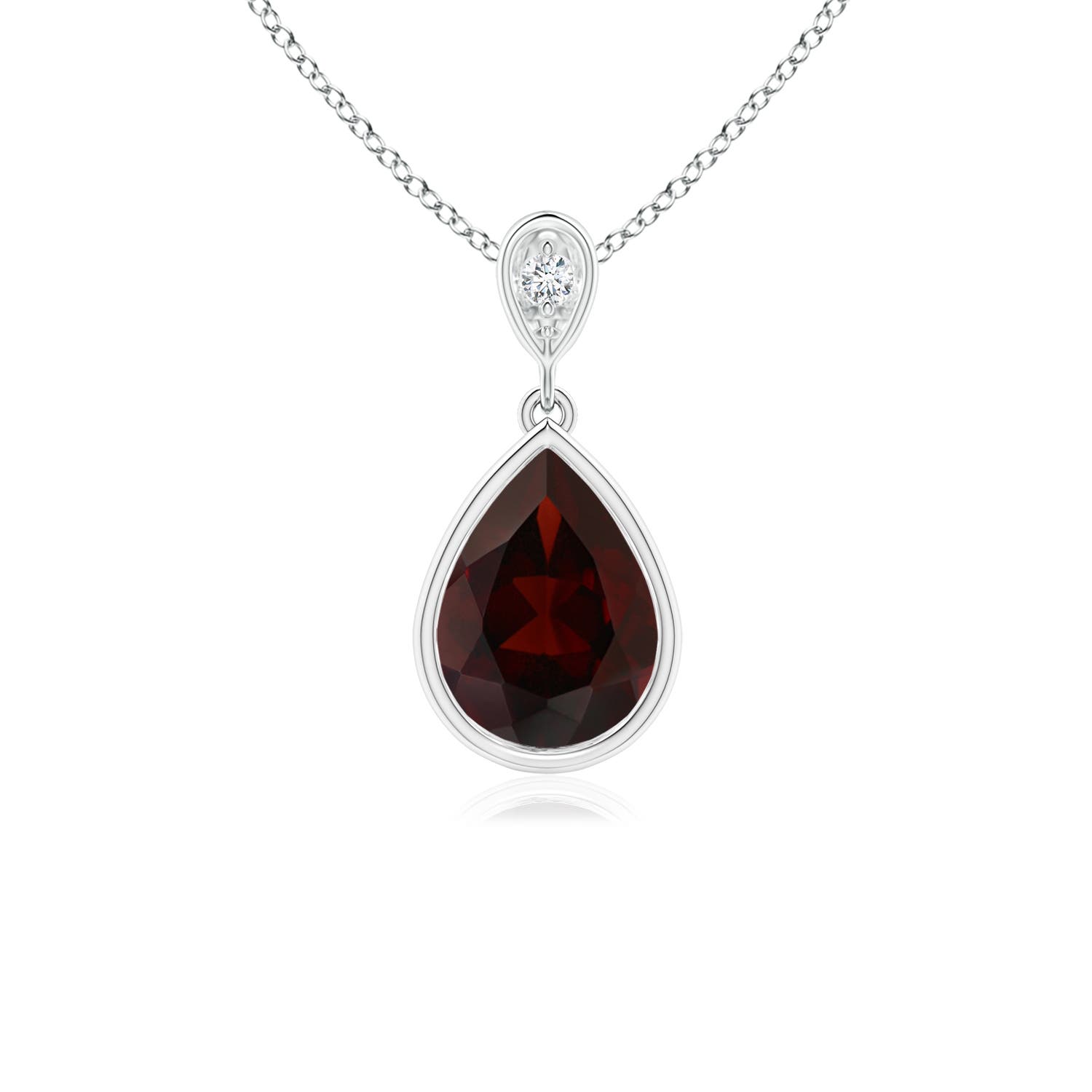 A - Garnet / 1.31 CT / 14 KT White Gold