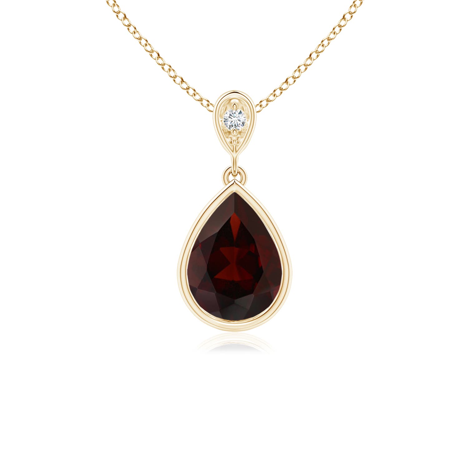 A - Garnet / 1.31 CT / 14 KT Yellow Gold