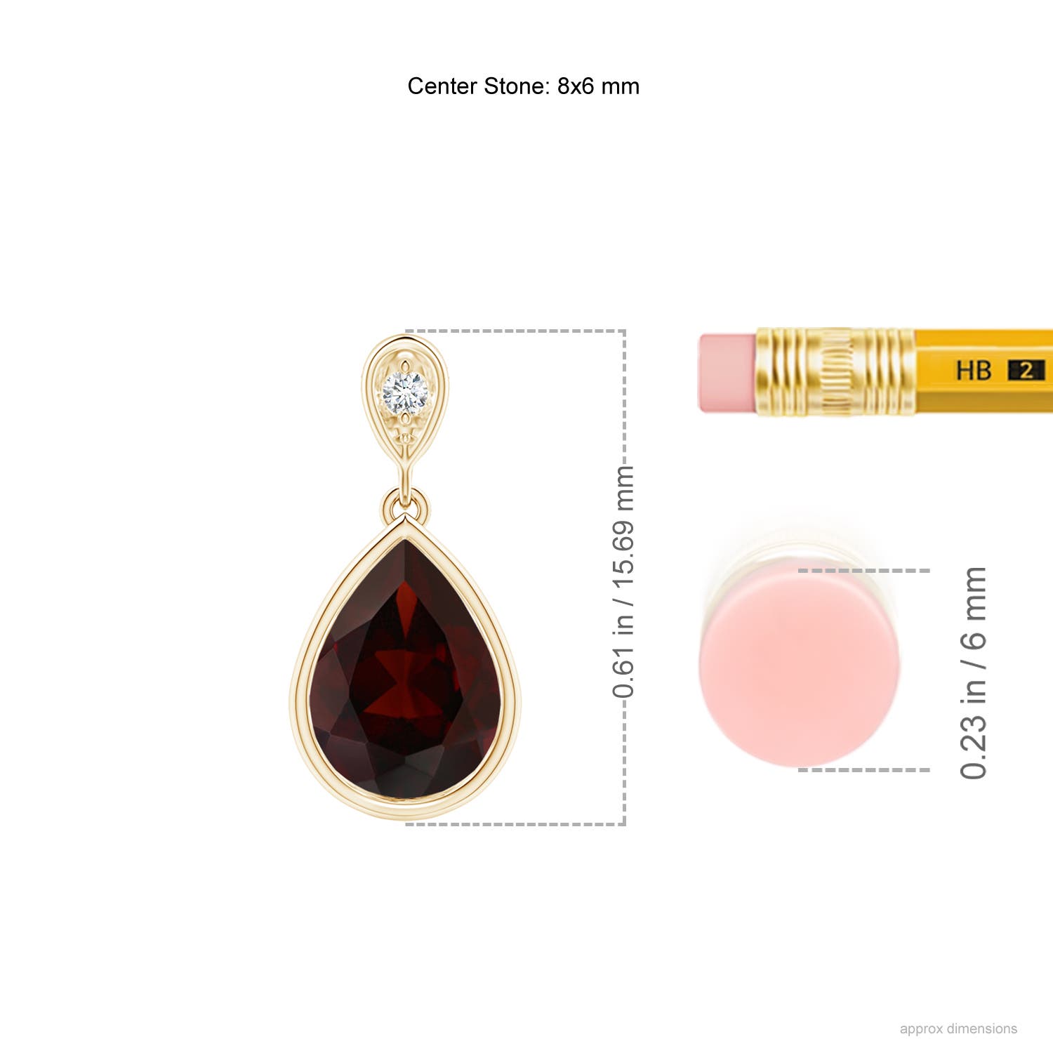 A - Garnet / 1.31 CT / 14 KT Yellow Gold