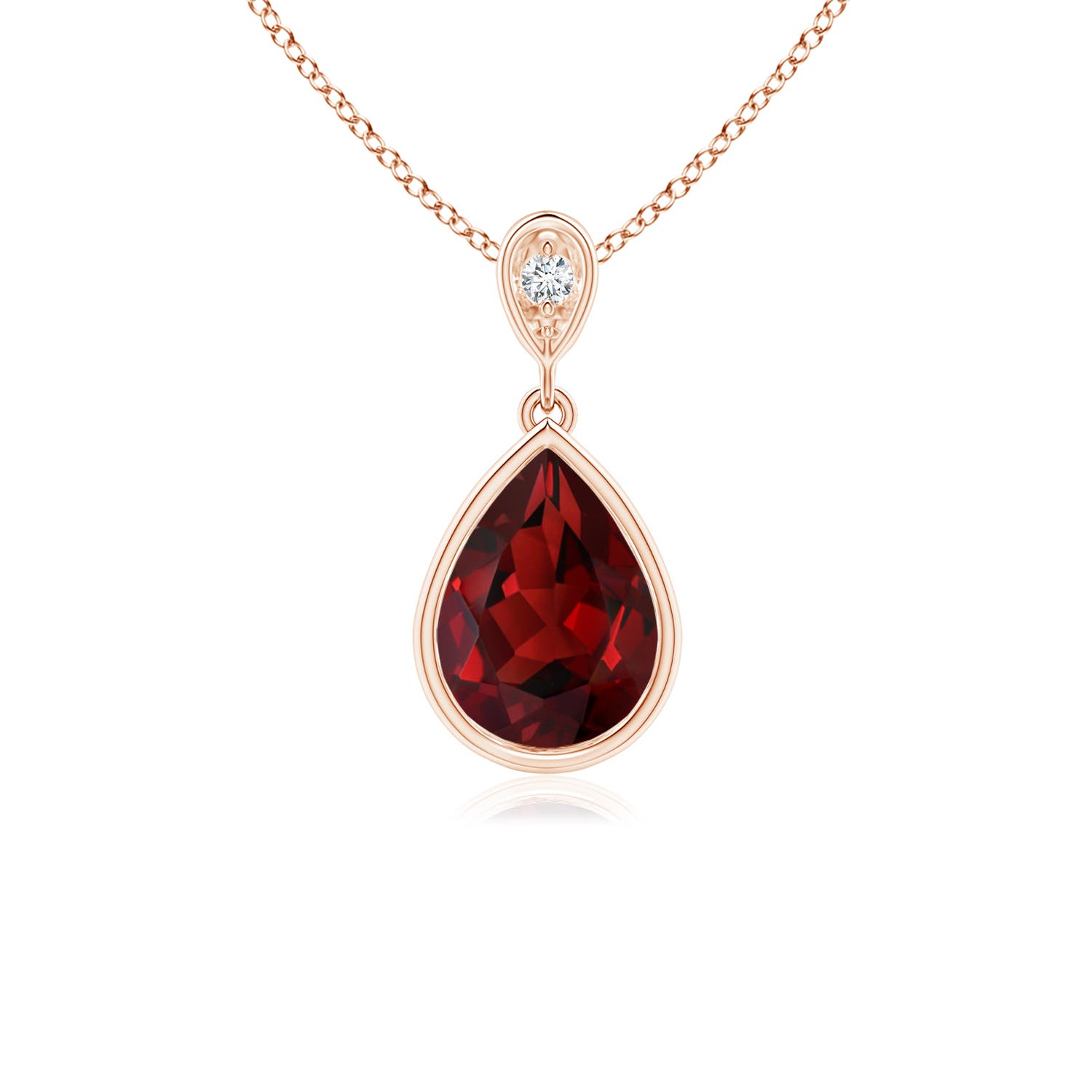 AAAA - Garnet / 1.31 CT / 14 KT Rose Gold