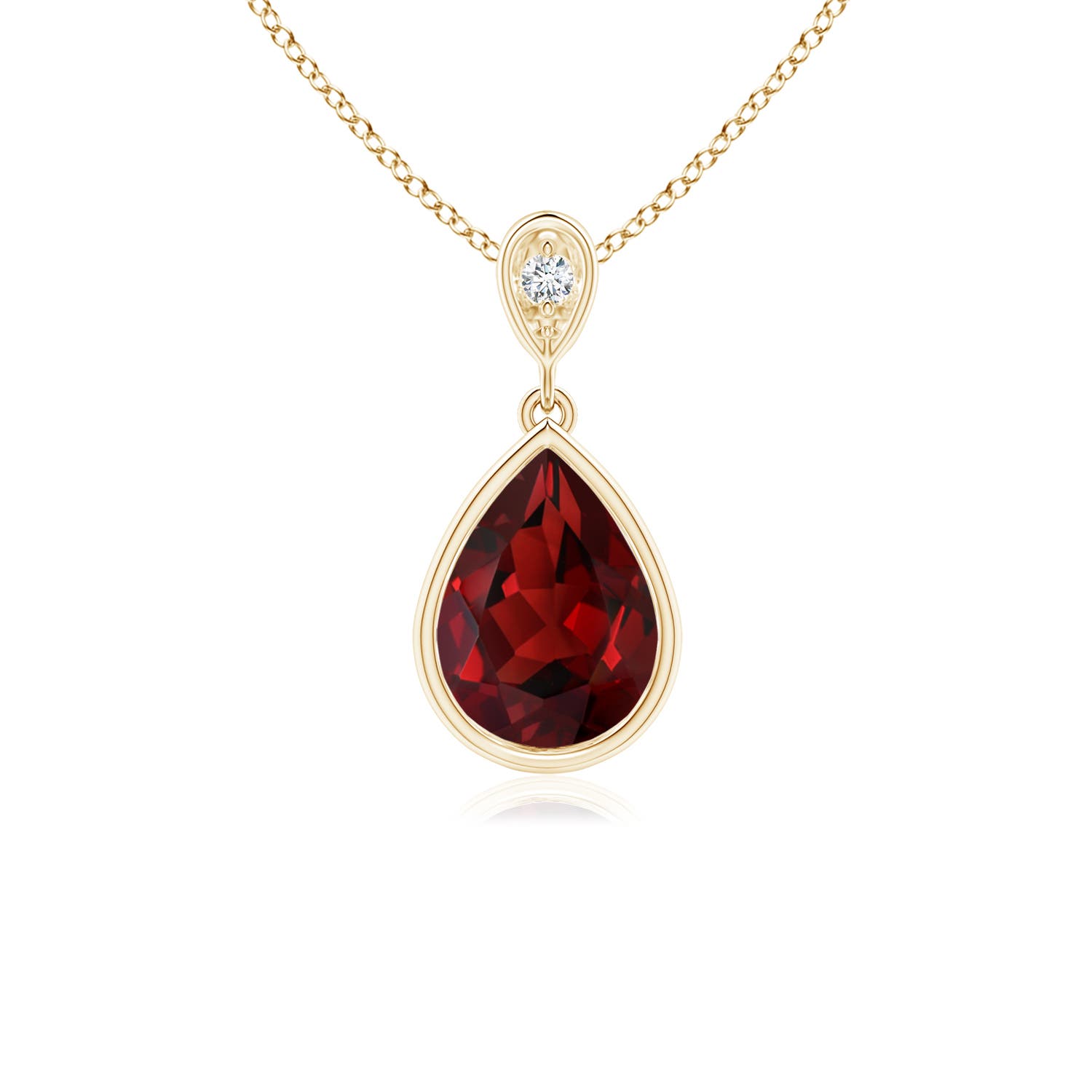 AAAA - Garnet / 1.31 CT / 14 KT Yellow Gold