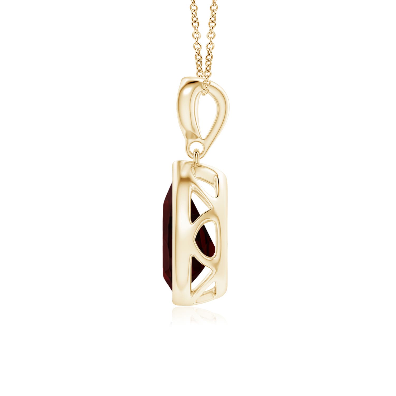 A - Garnet / 1.51 CT / 14 KT Yellow Gold