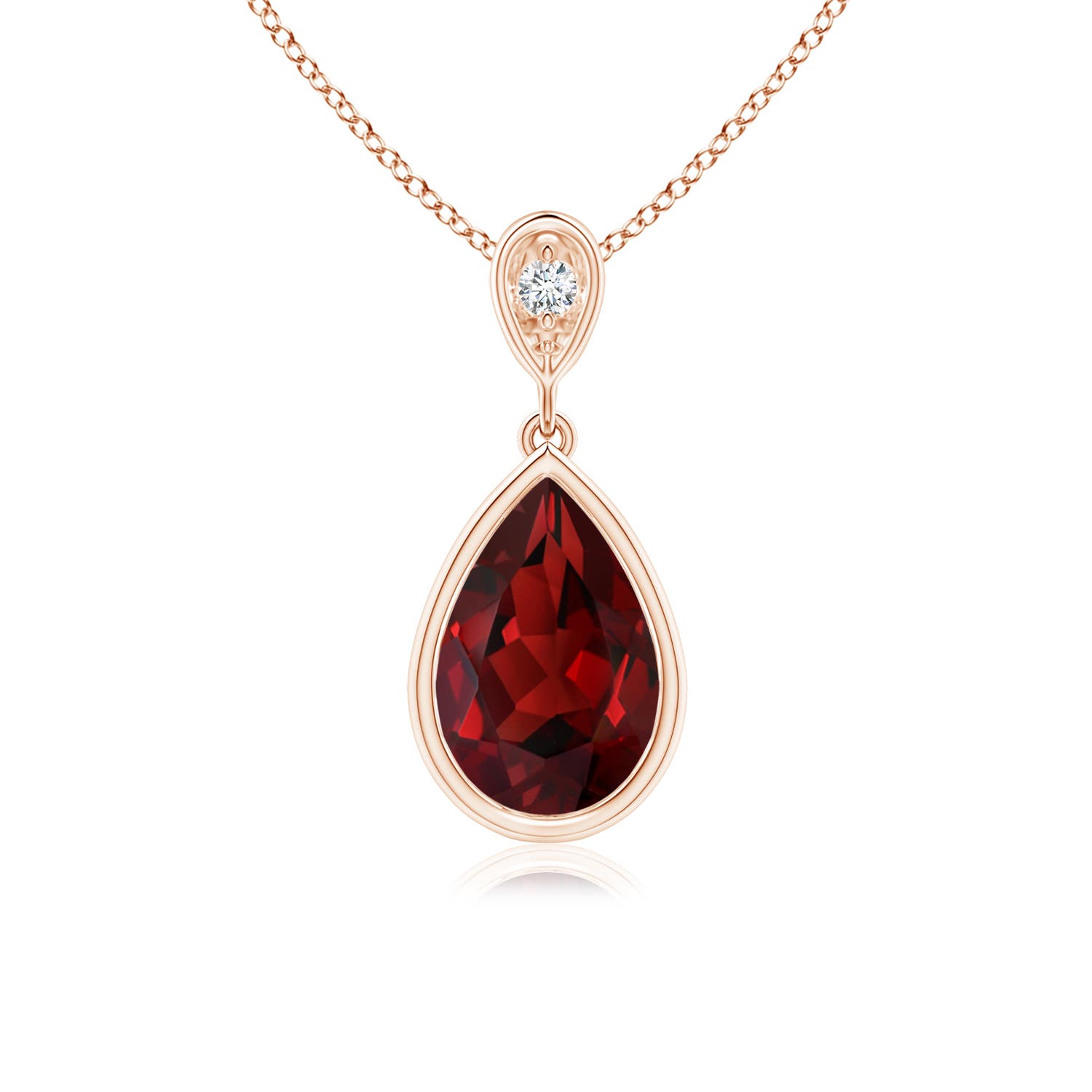 AAAA - Garnet / 1.51 CT / 14 KT Rose Gold