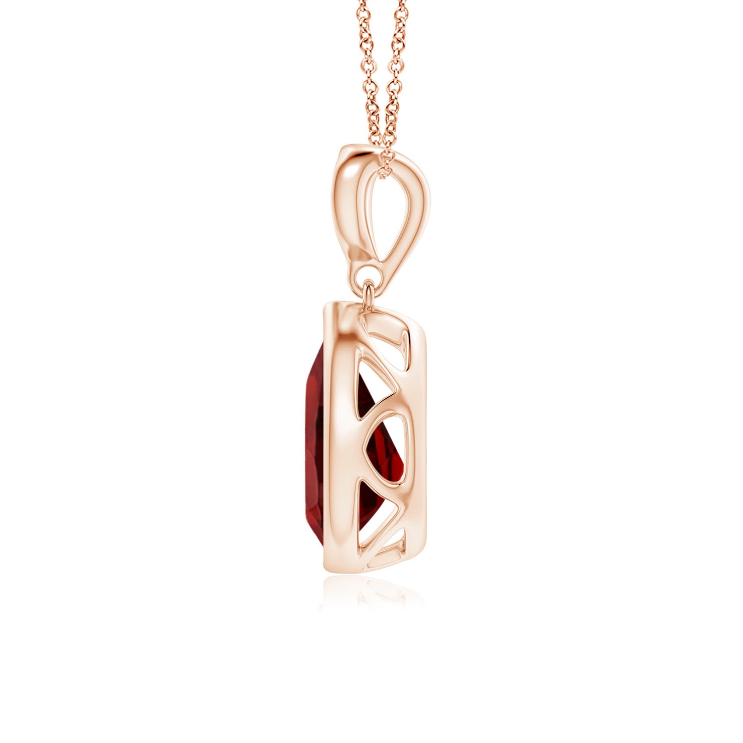 AAAA - Garnet / 1.51 CT / 14 KT Rose Gold