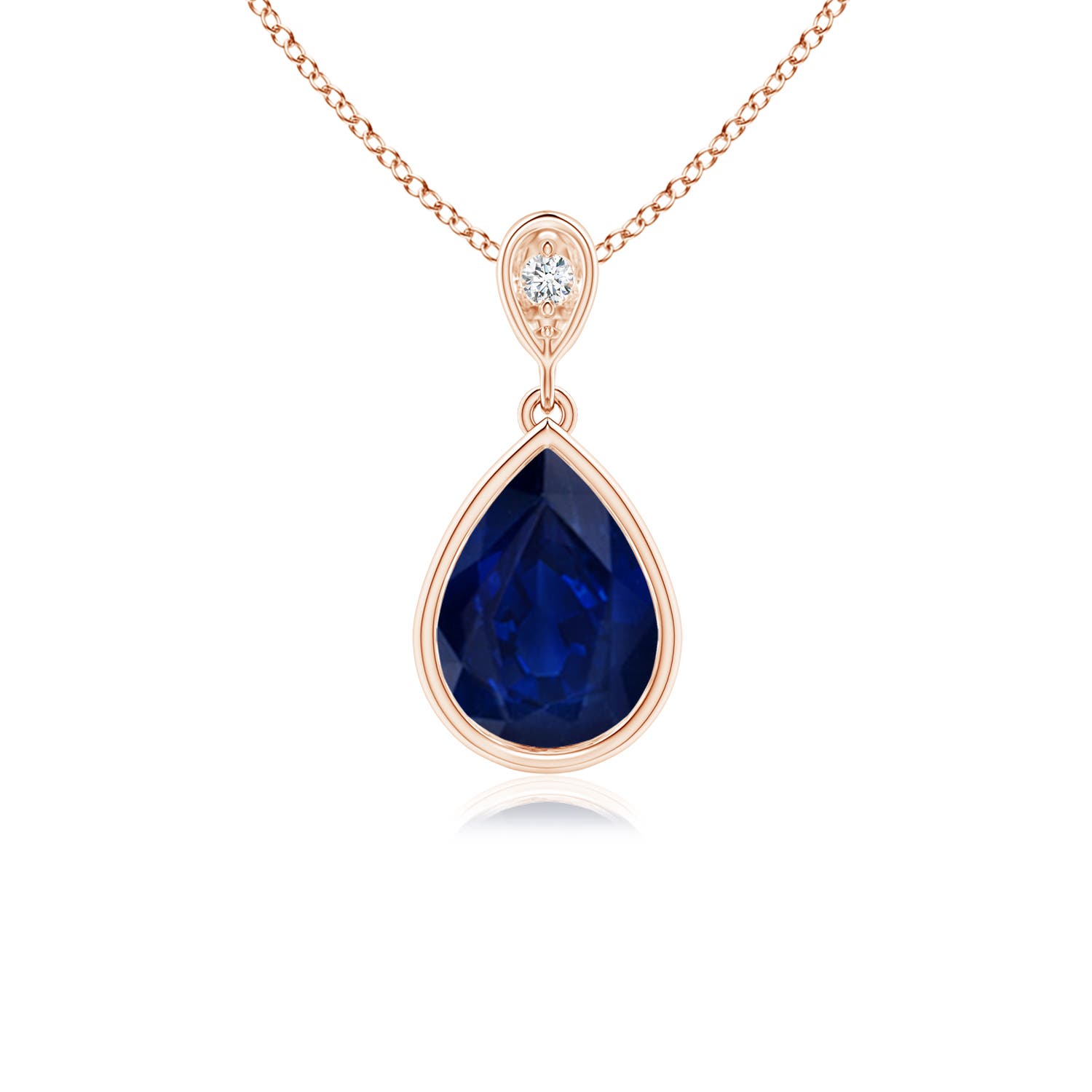 AA - Blue Sapphire / 1.16 CT / 14 KT Rose Gold