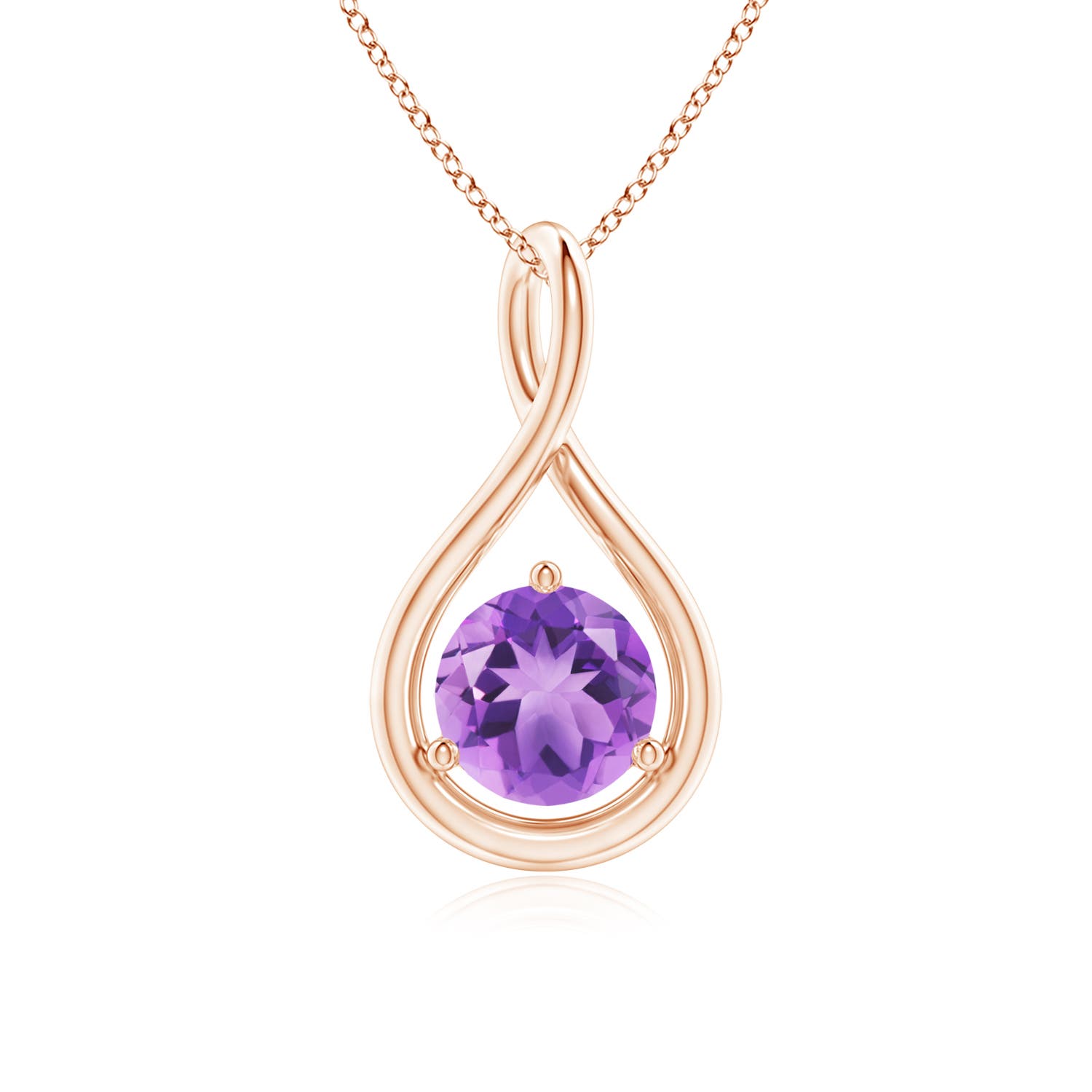 A - Amethyst / 0.8 CT / 14 KT Rose Gold