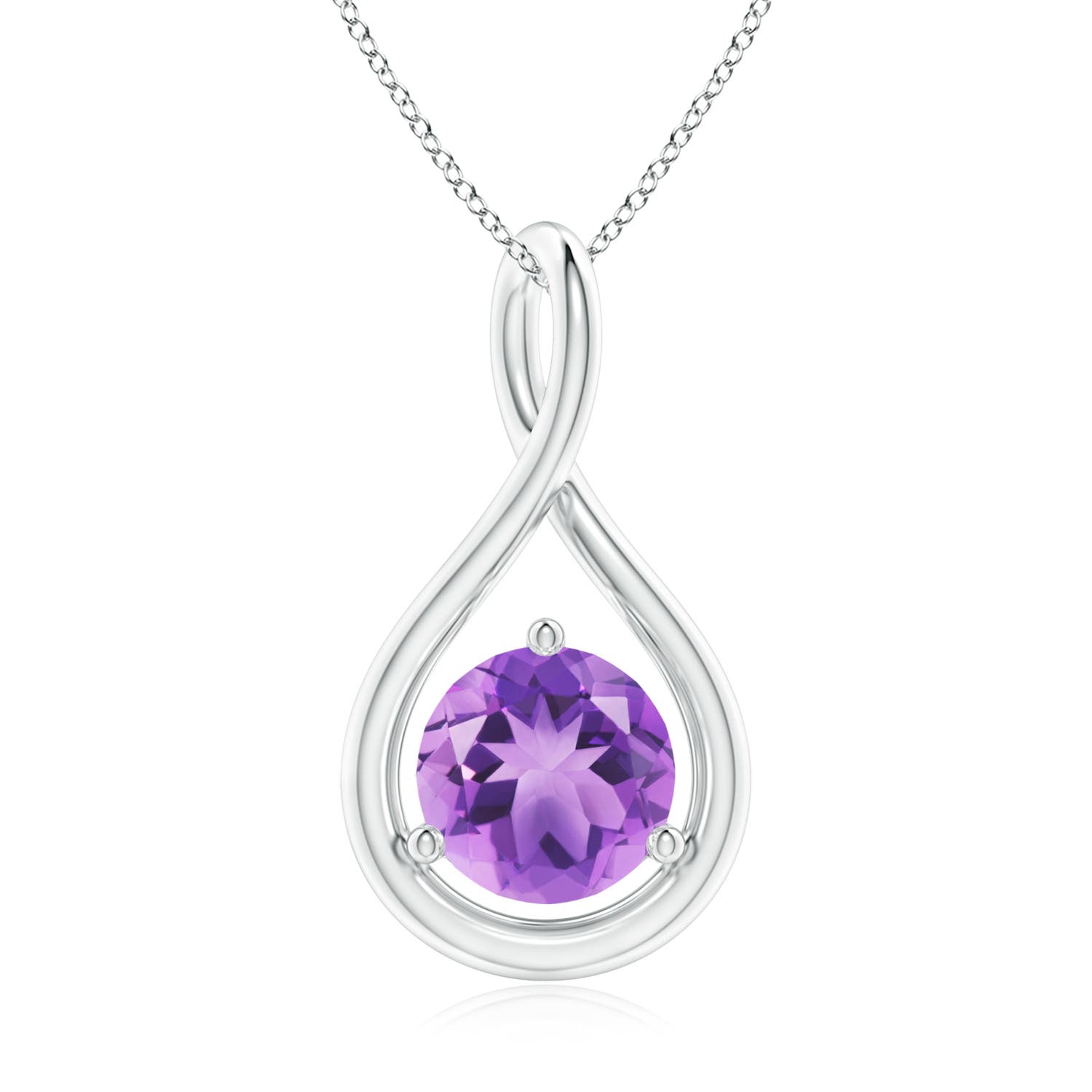 A - Amethyst / 1.15 CT / 14 KT White Gold
