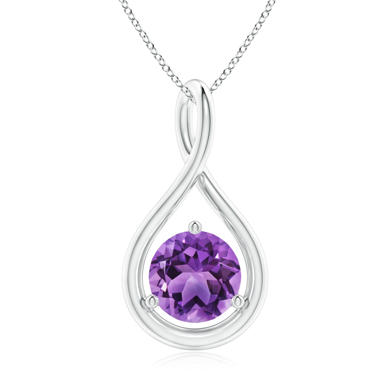 AA - Amethyst / 1.15 CT / 14 KT White Gold