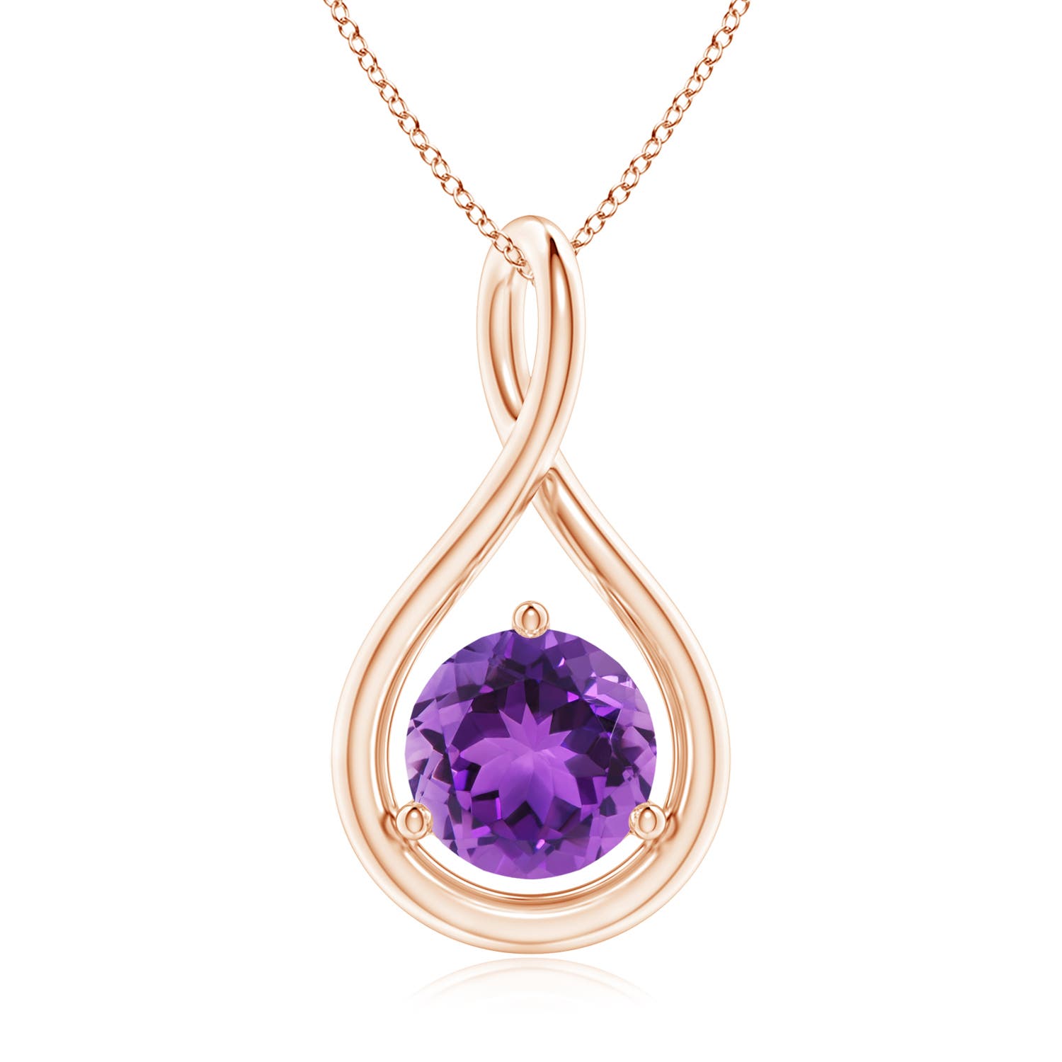 AAA - Amethyst / 1.15 CT / 14 KT Rose Gold