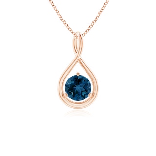 Round AAA London Blue Topaz