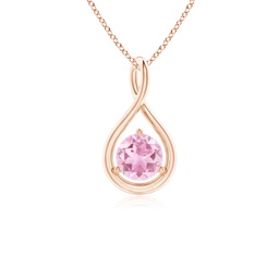 Rose Gold Rose Gold Pink Tourmaline Necklaces & Pendants